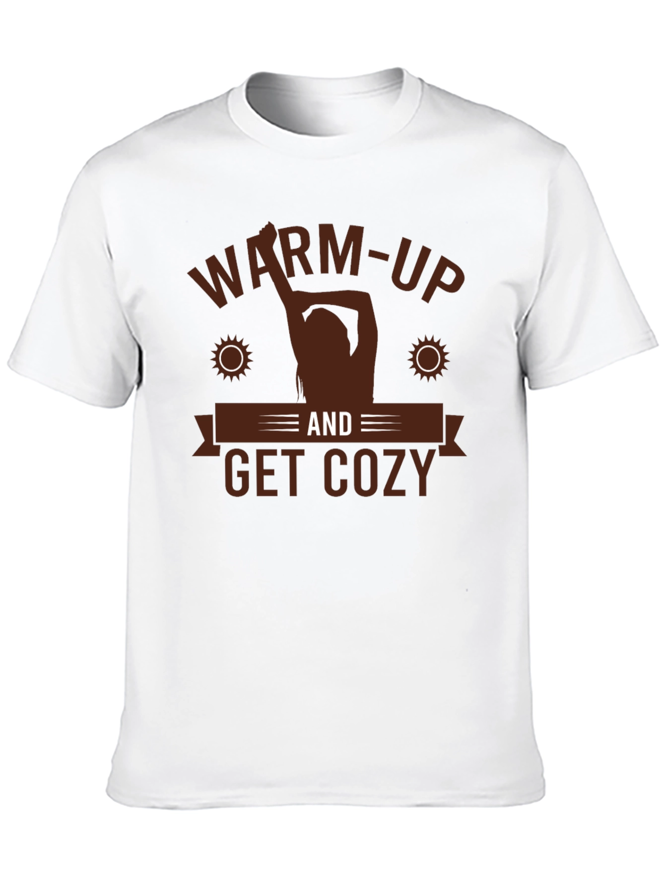 Warm-Up and Get Cozy Black Graphic Tee