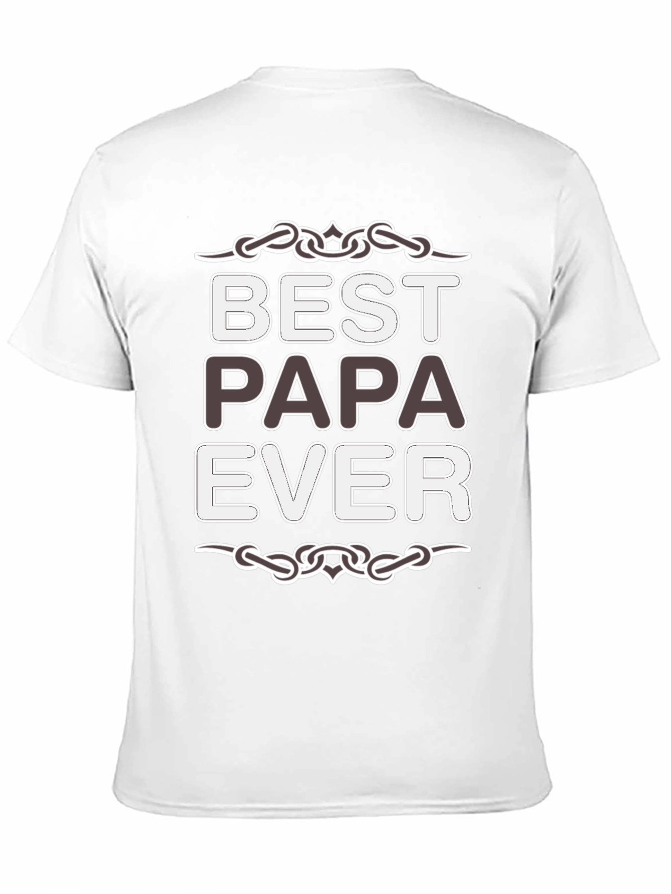Best Papa Ever Black T-Shirt