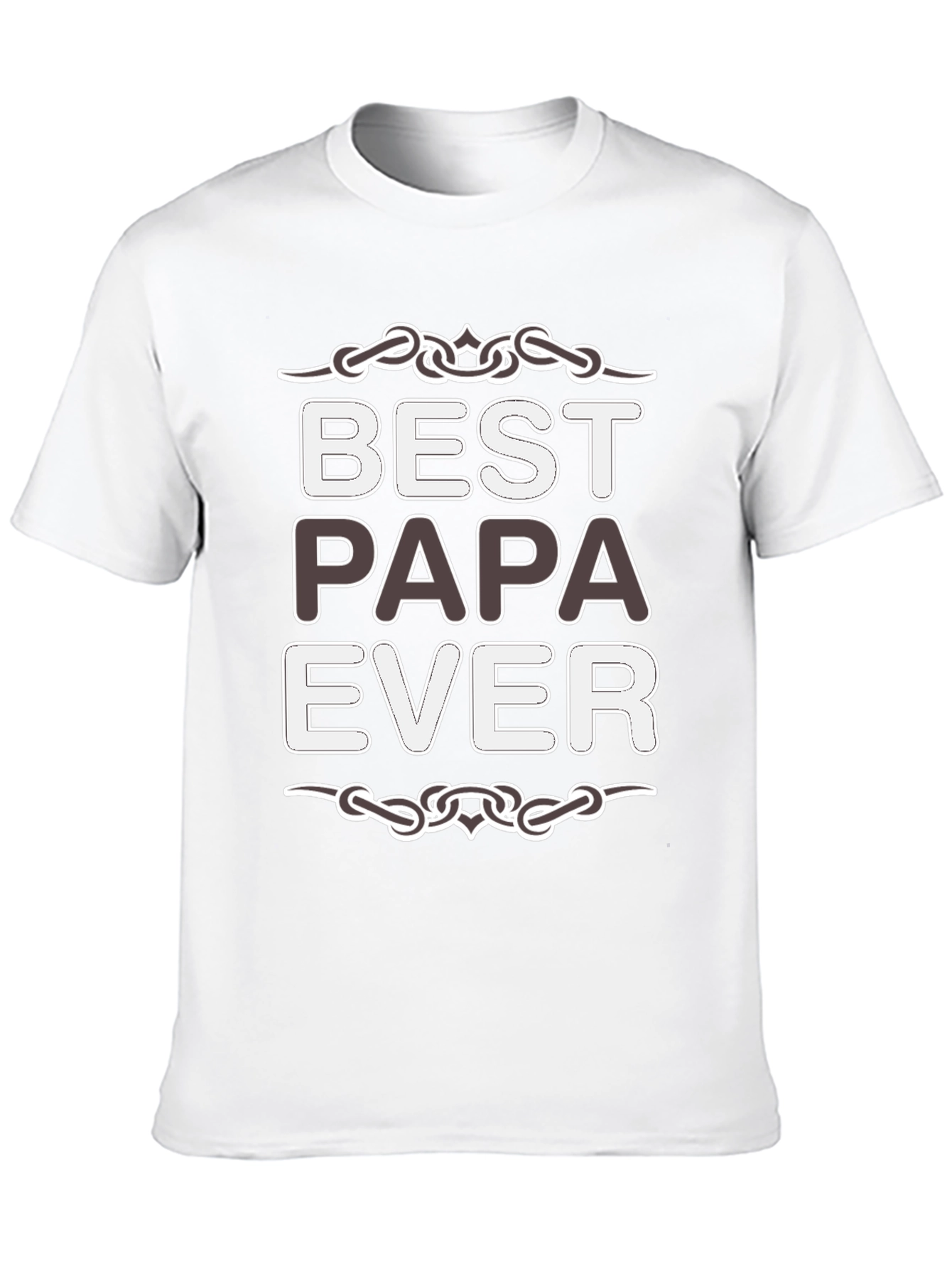 Best Papa Ever Black T-Shirt