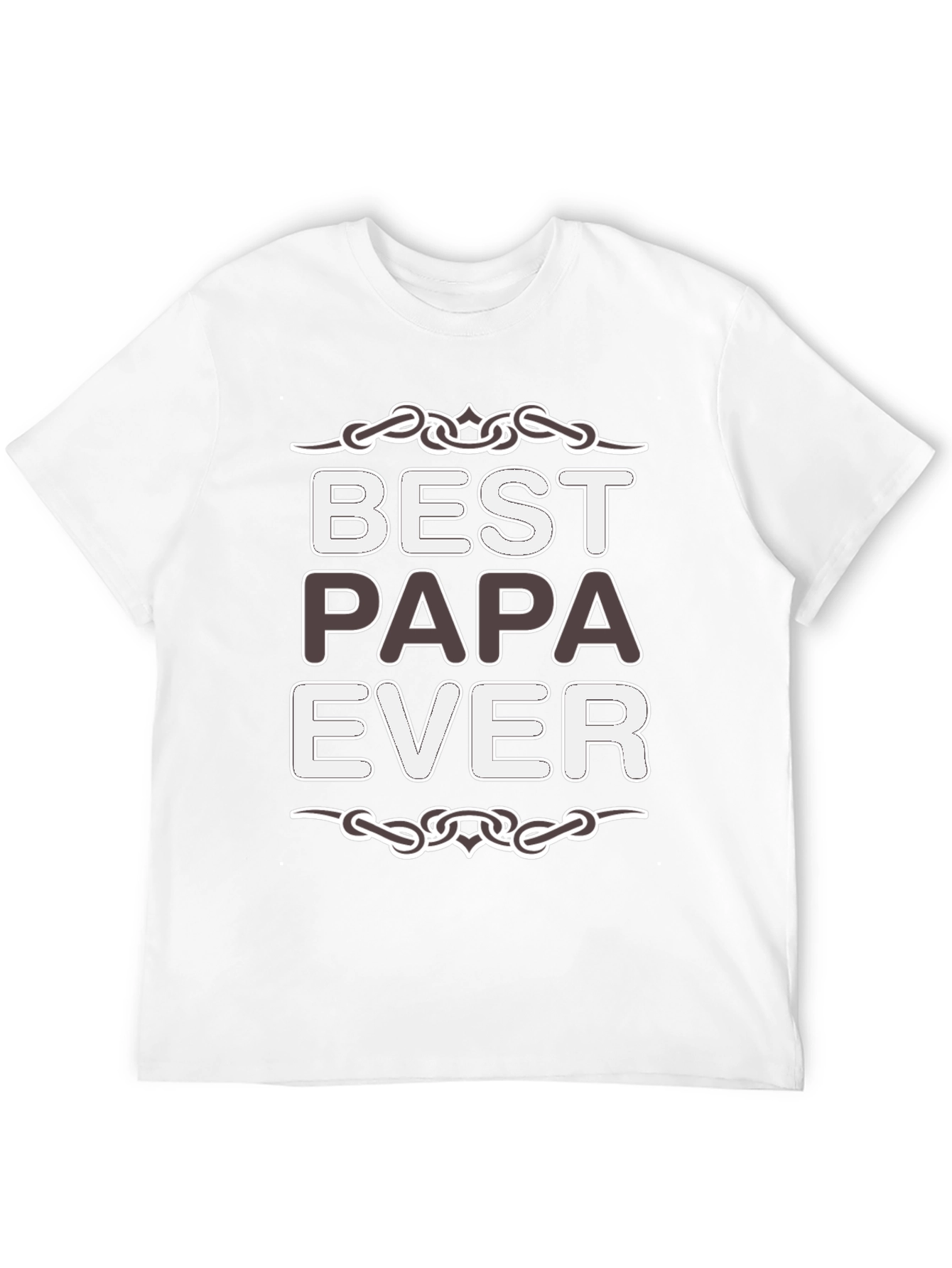 Best Papa Ever Black T-Shirt