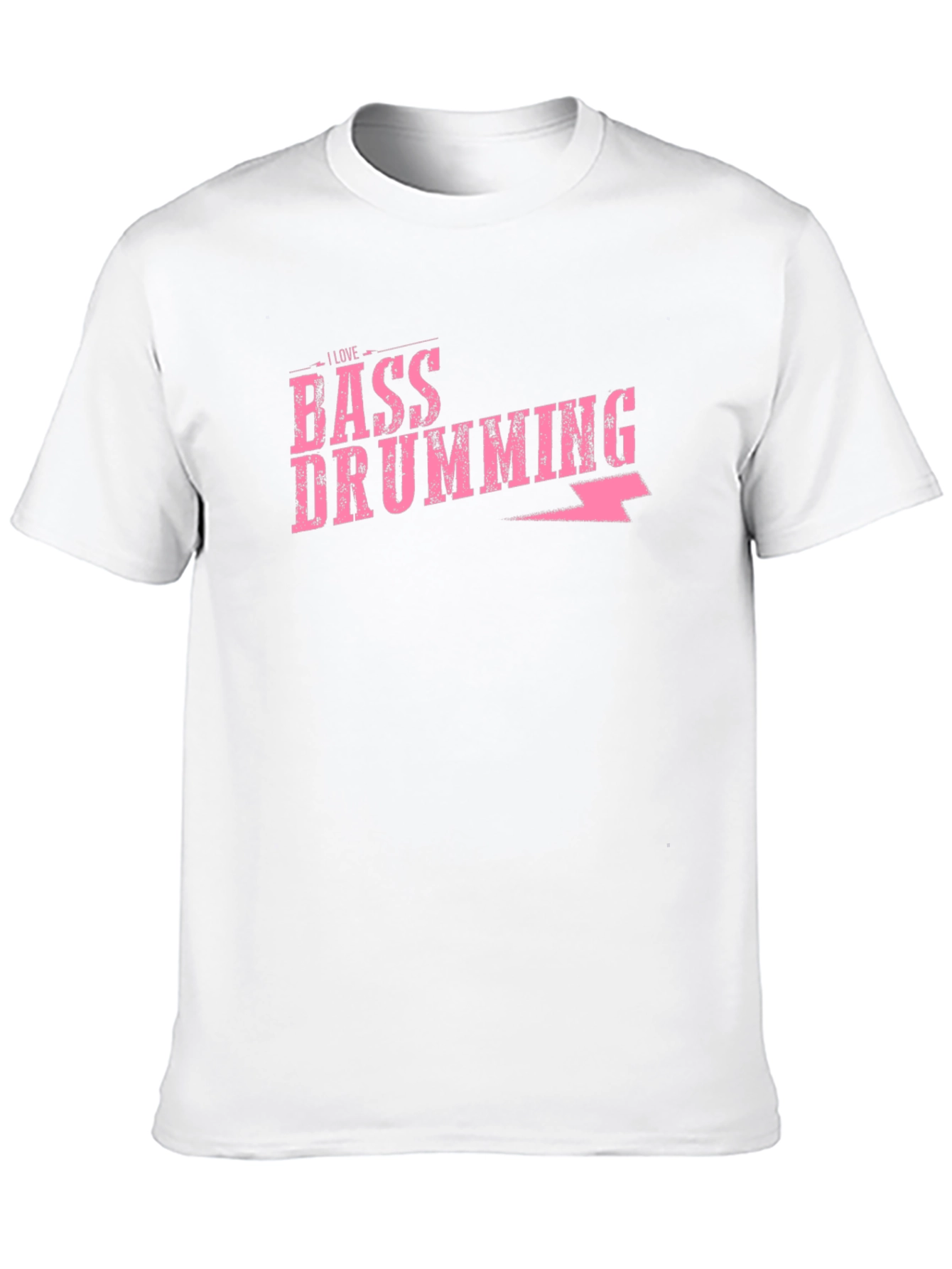 Bass Drumming Graphic Tee - Black Cotton T-Shirt