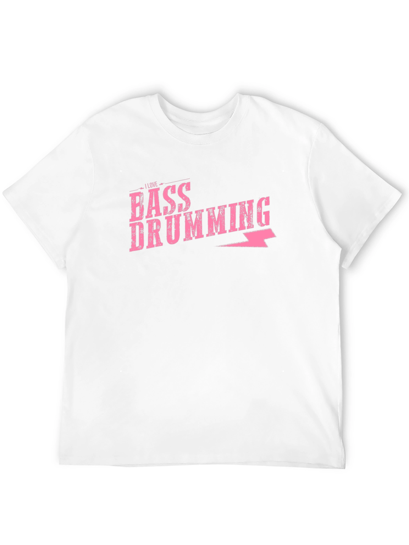 Bass Drumming Graphic Tee - Black Cotton T-Shirt