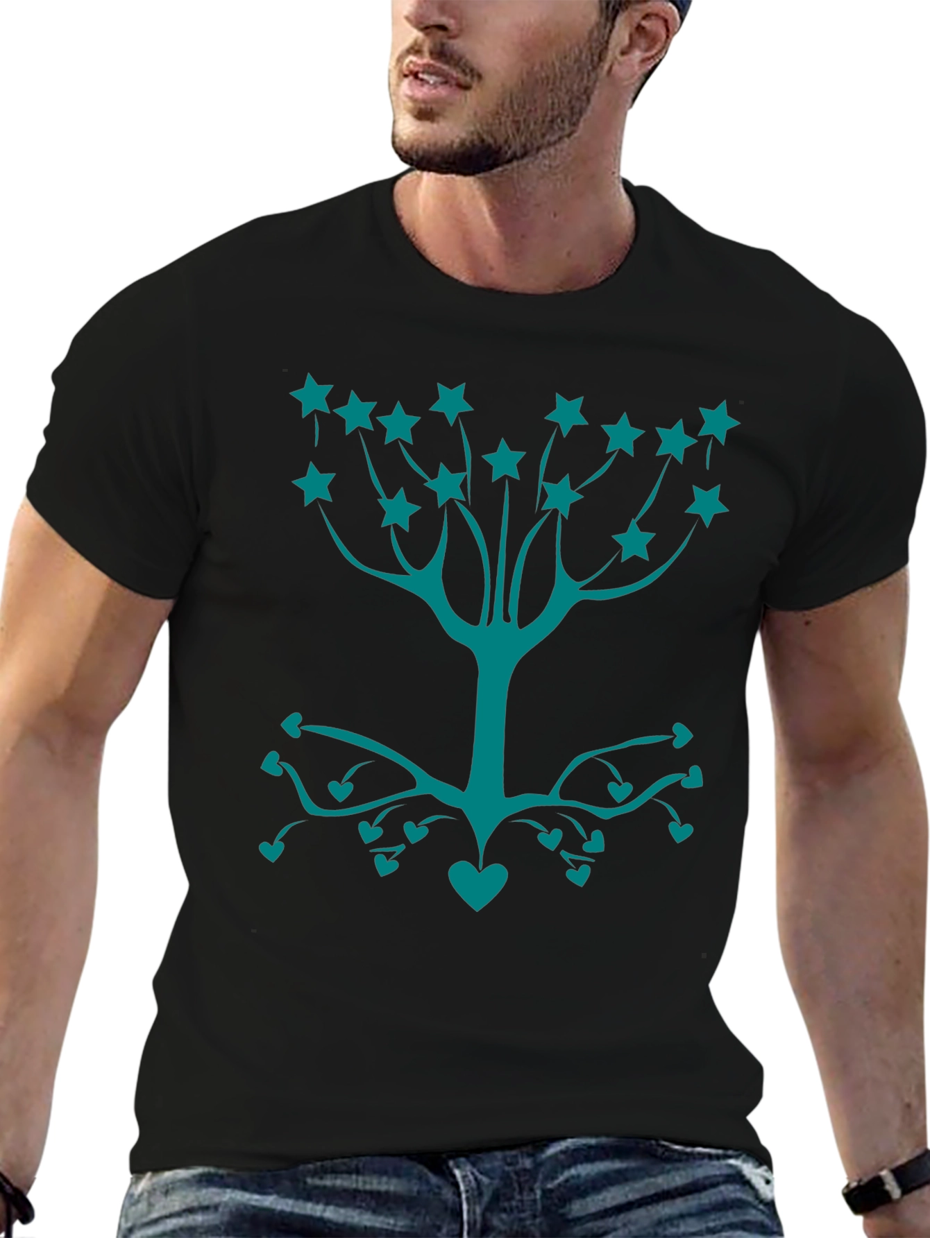 Nature Love Tee - Stars and Hearts Tree