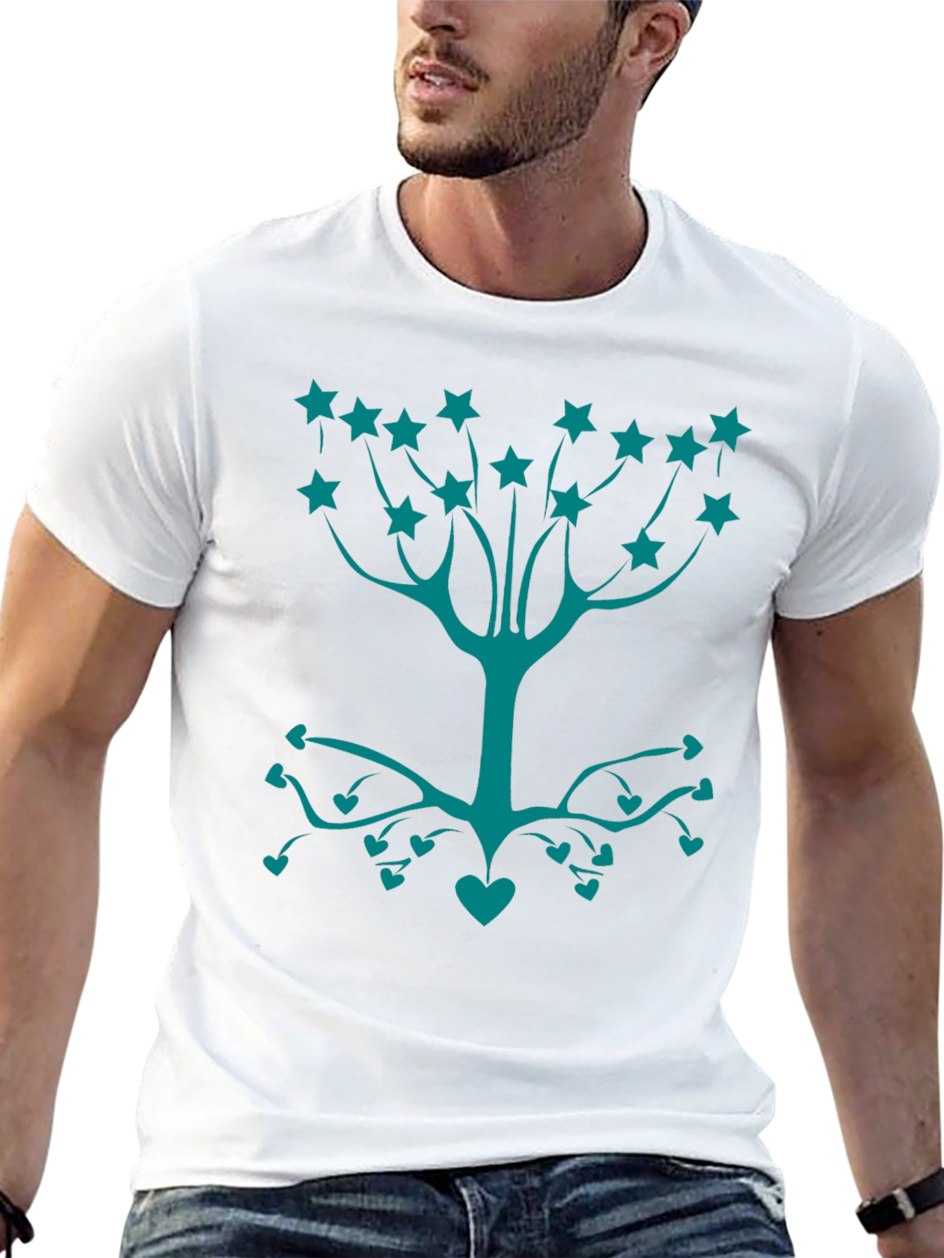 Nature Love Tee - Stars and Hearts Tree
