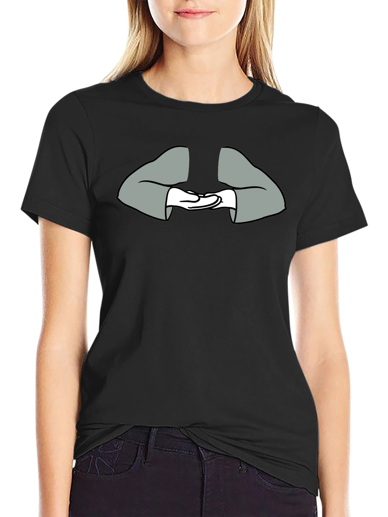 Zen Hands Graphic T-Shirt - Relaxed Comfort