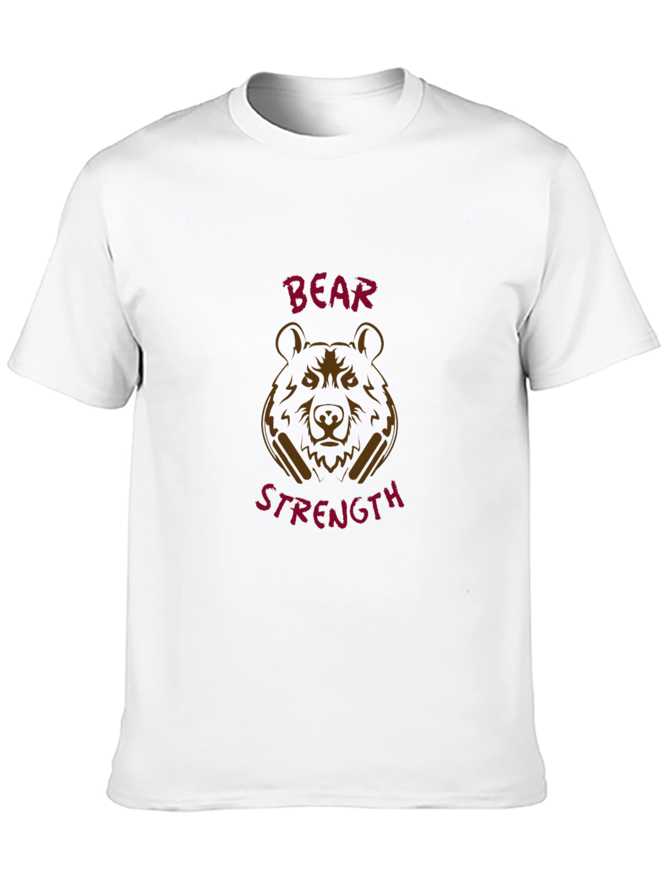Bear Strength Black Graphic Tee