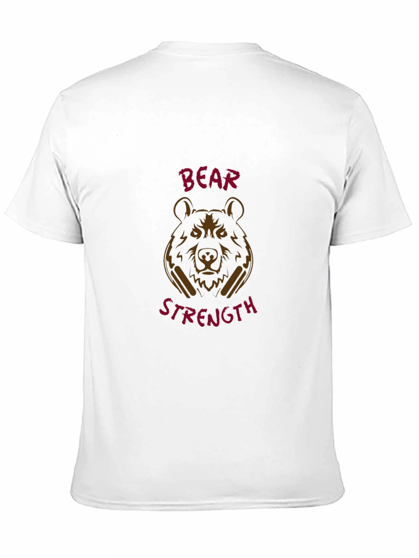 Bear Strength Black Graphic Tee