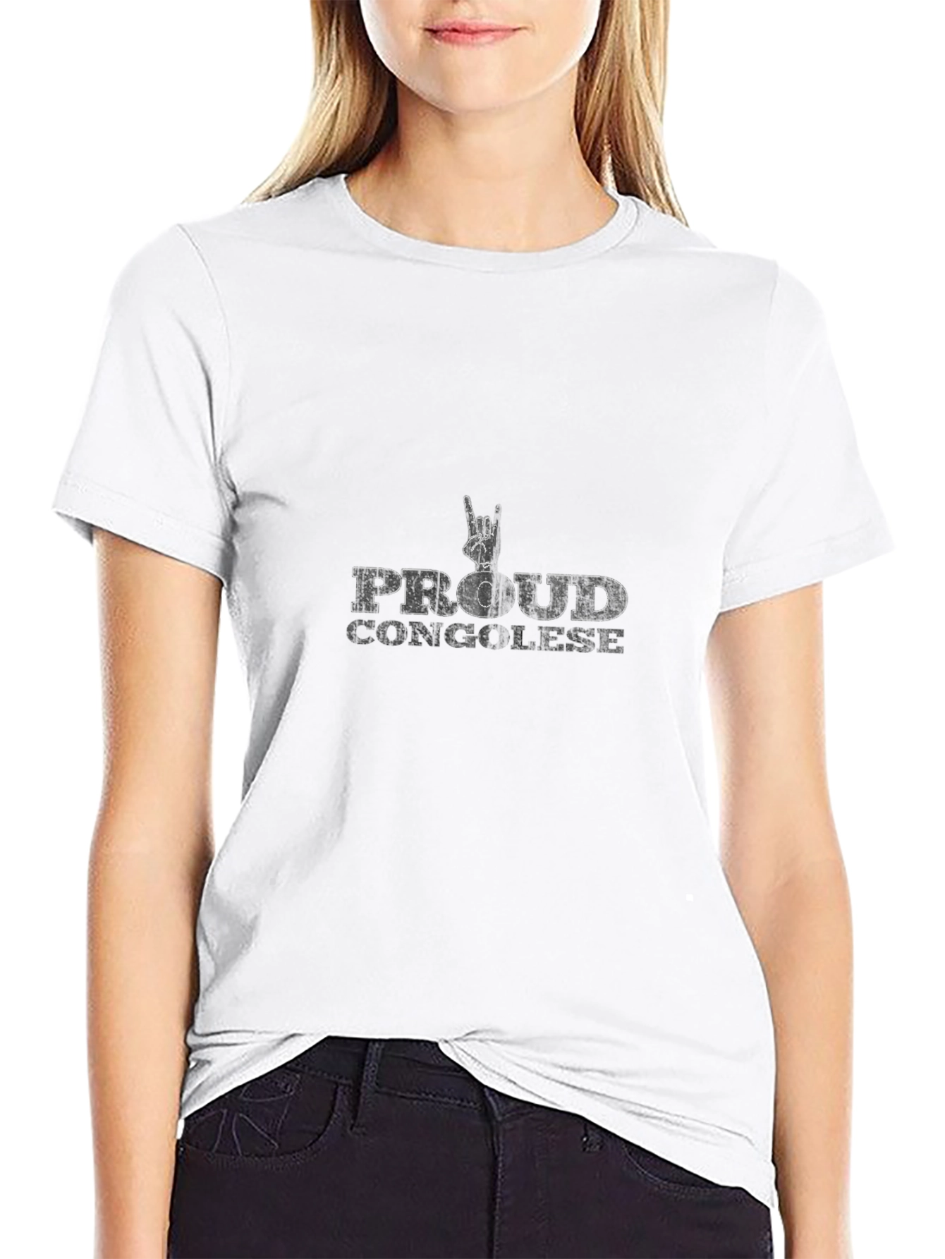 Proud Congolese Graphic T-Shirt - Black