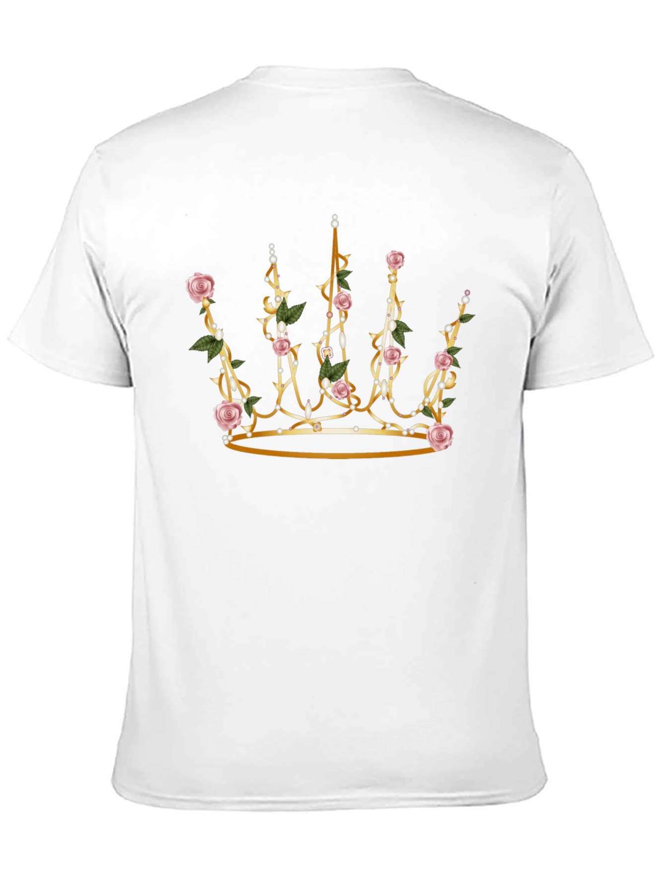 Rose Crown Graphic Black T-Shirt