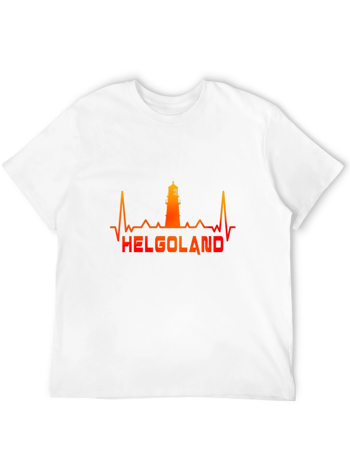 Helgoland Lighthouse Heartbeat T-Shirt