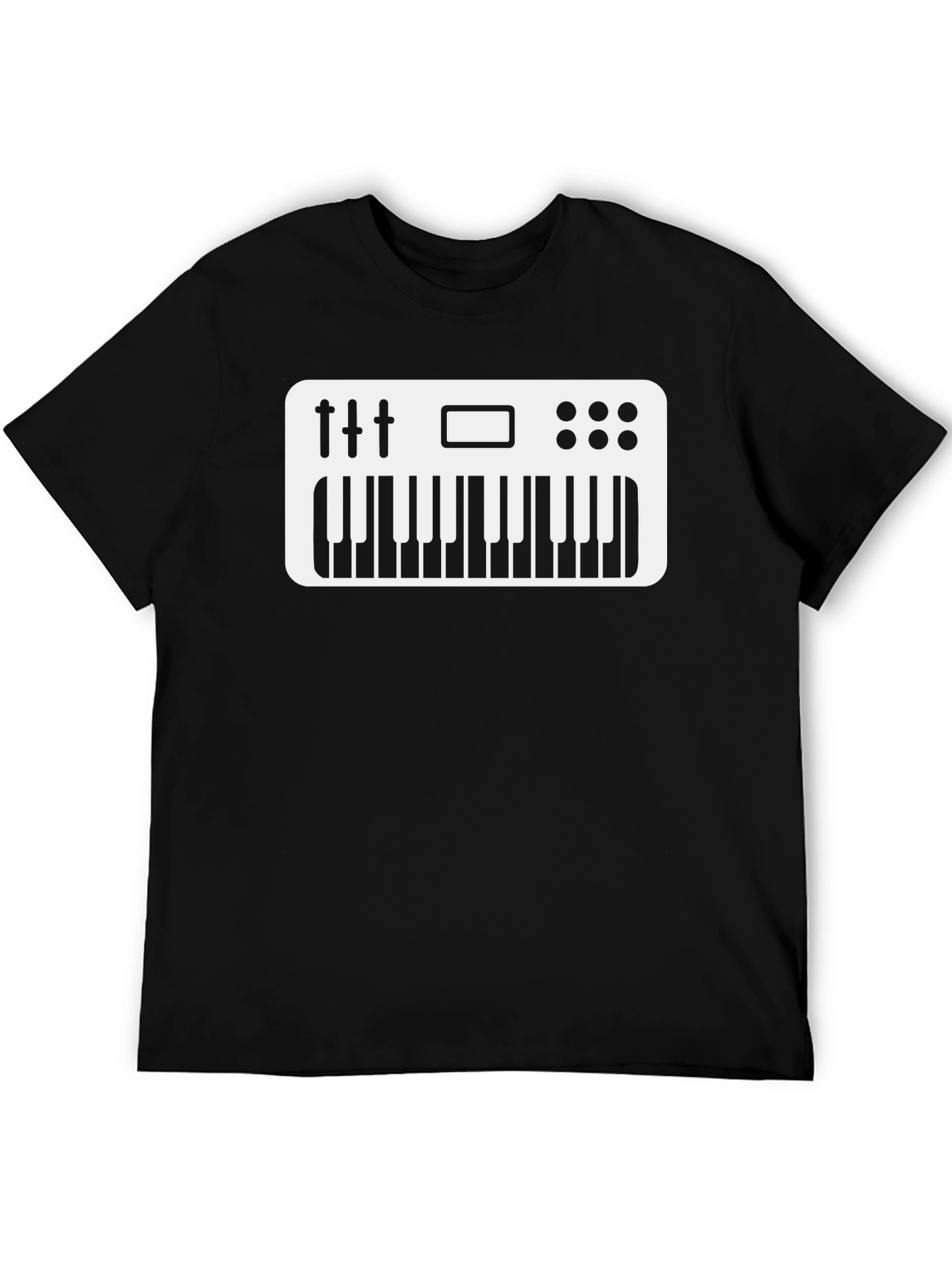 Synth Keyboard Graphic Tee - Musician Shirt