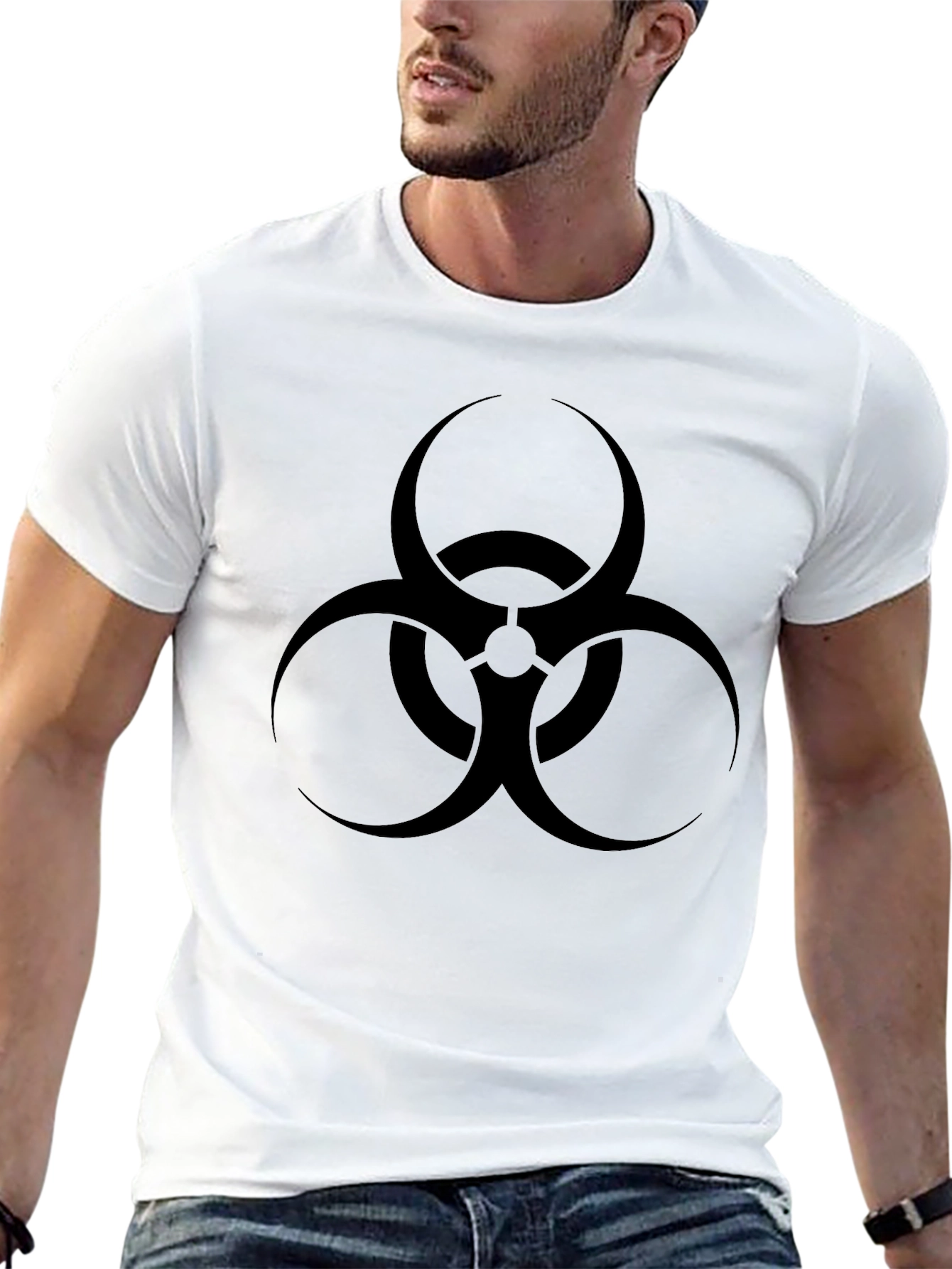 Black Biohazard Symbol T-Shirt