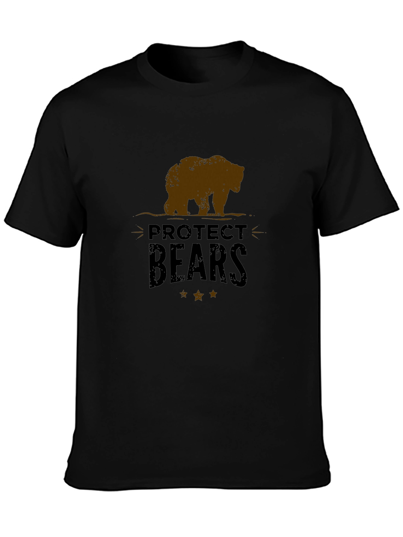 Protect Bears Graphic Tee - Black