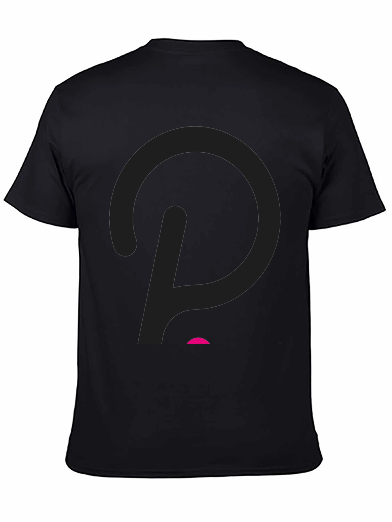 Modern Black T-Shirt with Abstract Logo