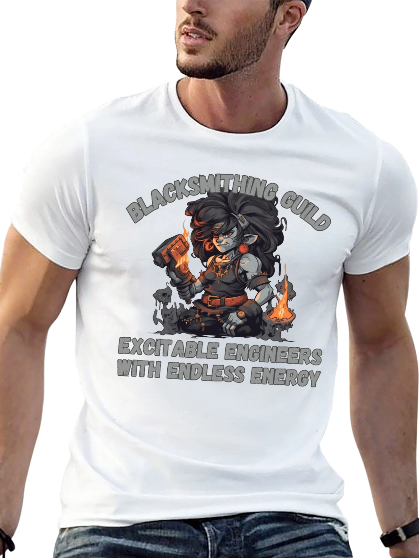 Blacksmithing Guild T-Shirt - Exciteable Engineers Tee