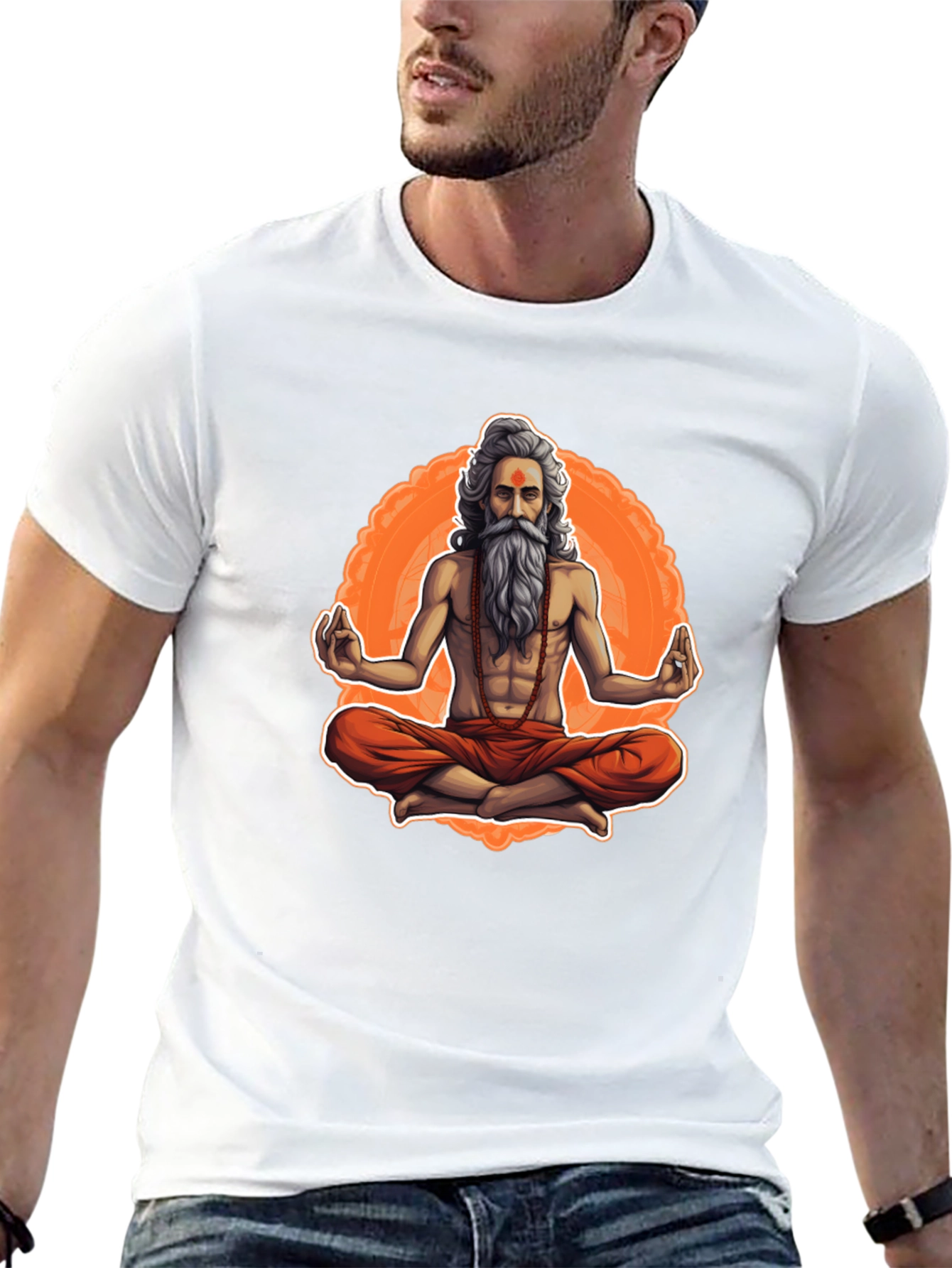 Meditating Yogi Graphic Tee - Spiritual Vibe