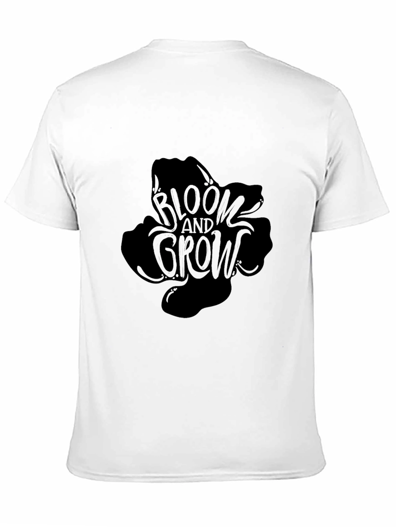 Bloom and Grow Black Graphic Tee
