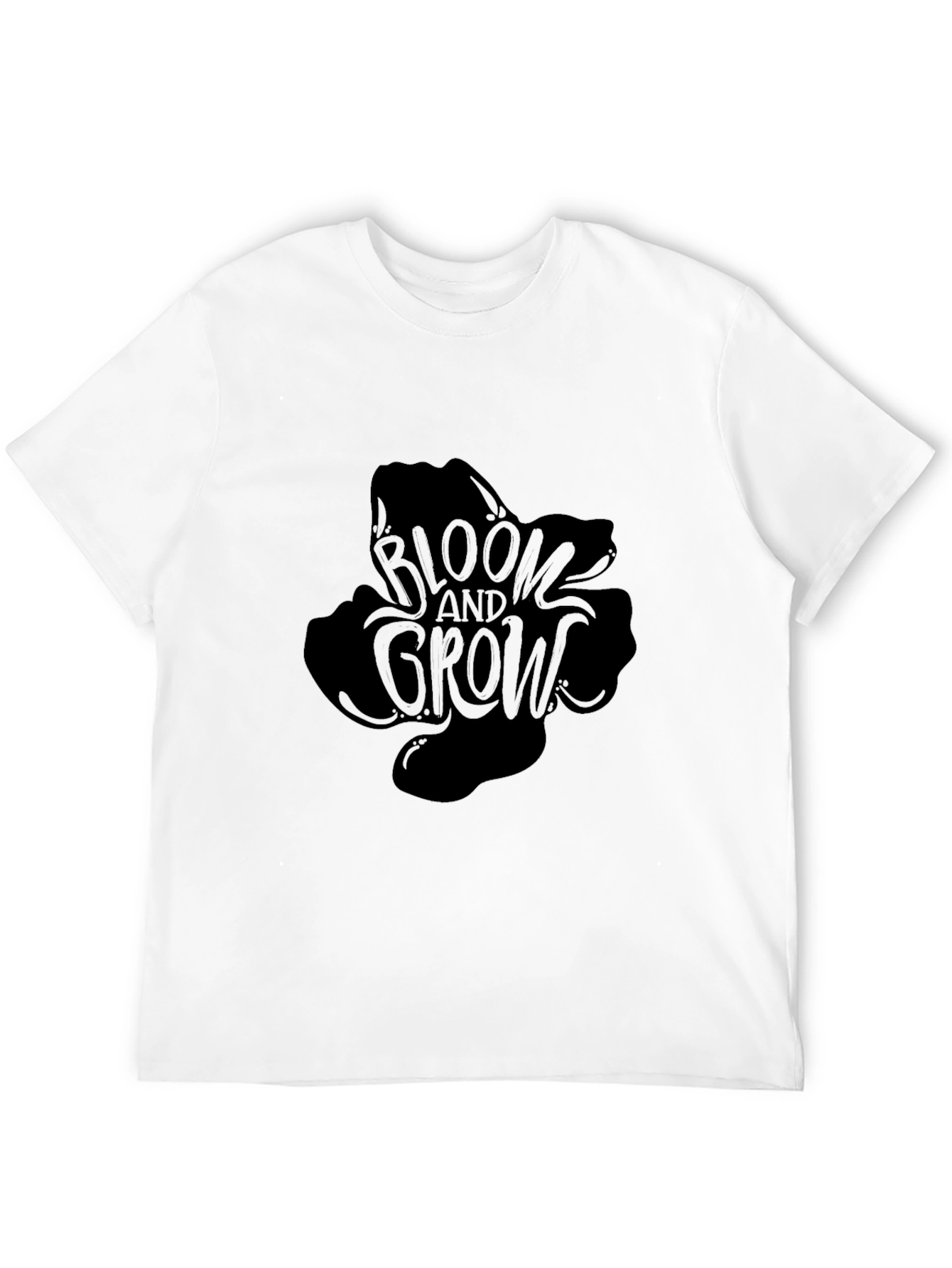 Bloom and Grow Black Graphic Tee