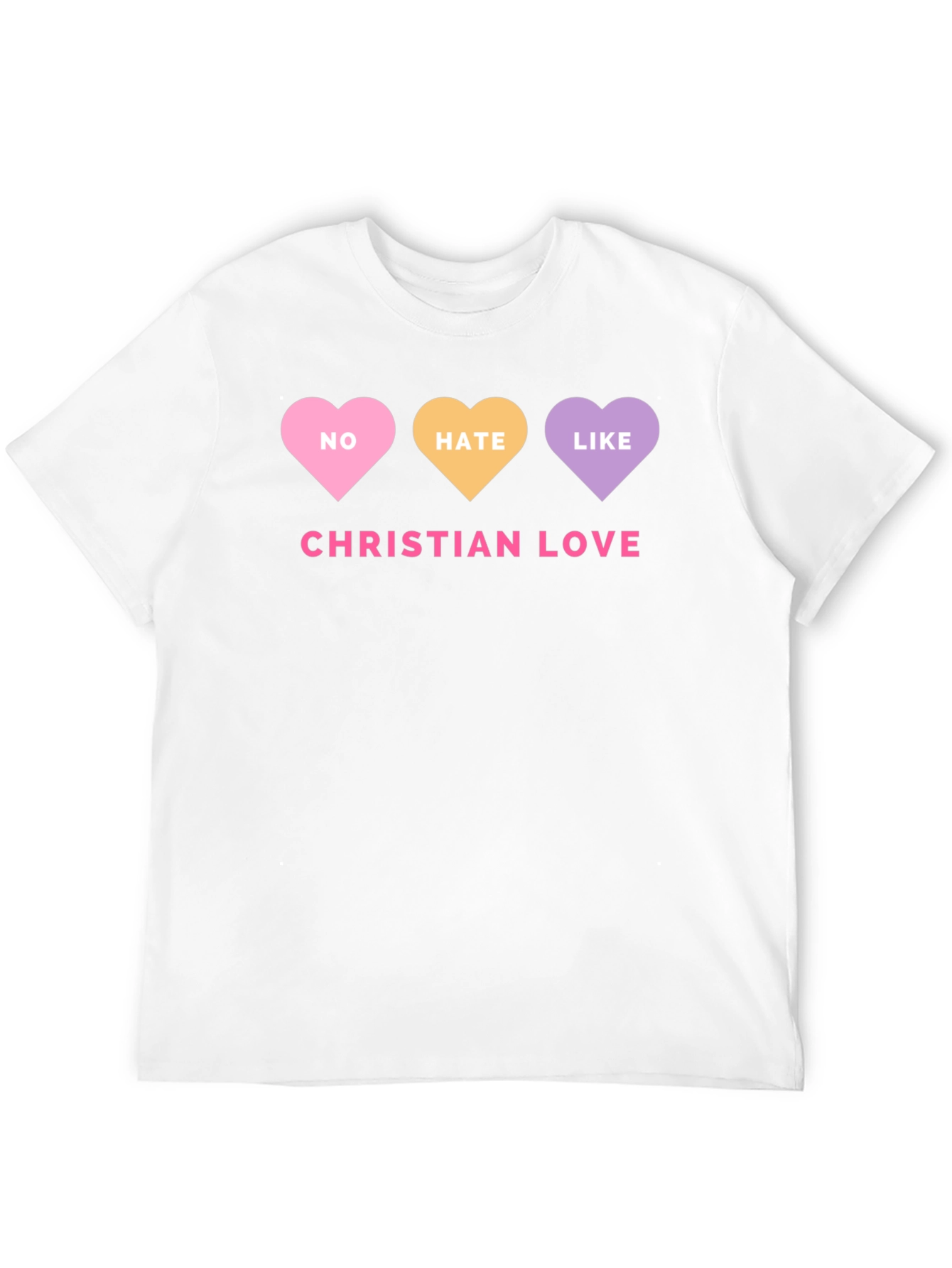 Christian Love Graphic Tee - No Hate Just Love