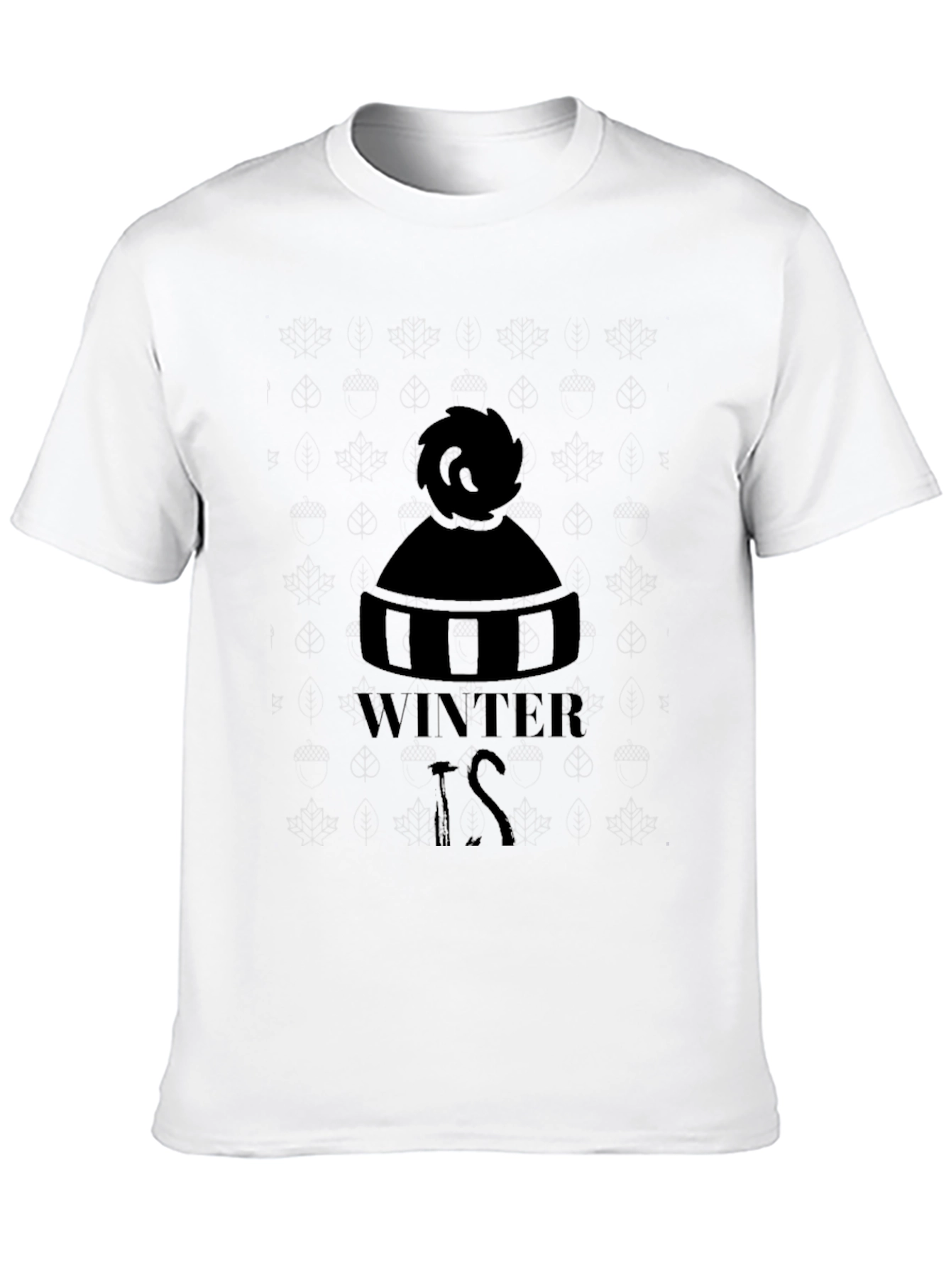 Winter Is Coming Black Graphic Tee Shirt
