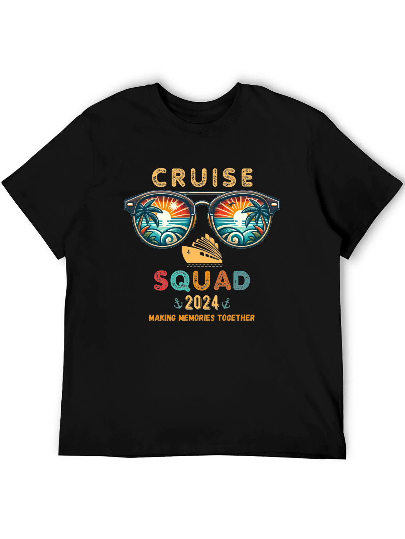 Cruise Squad 2024 Black T-Shirt