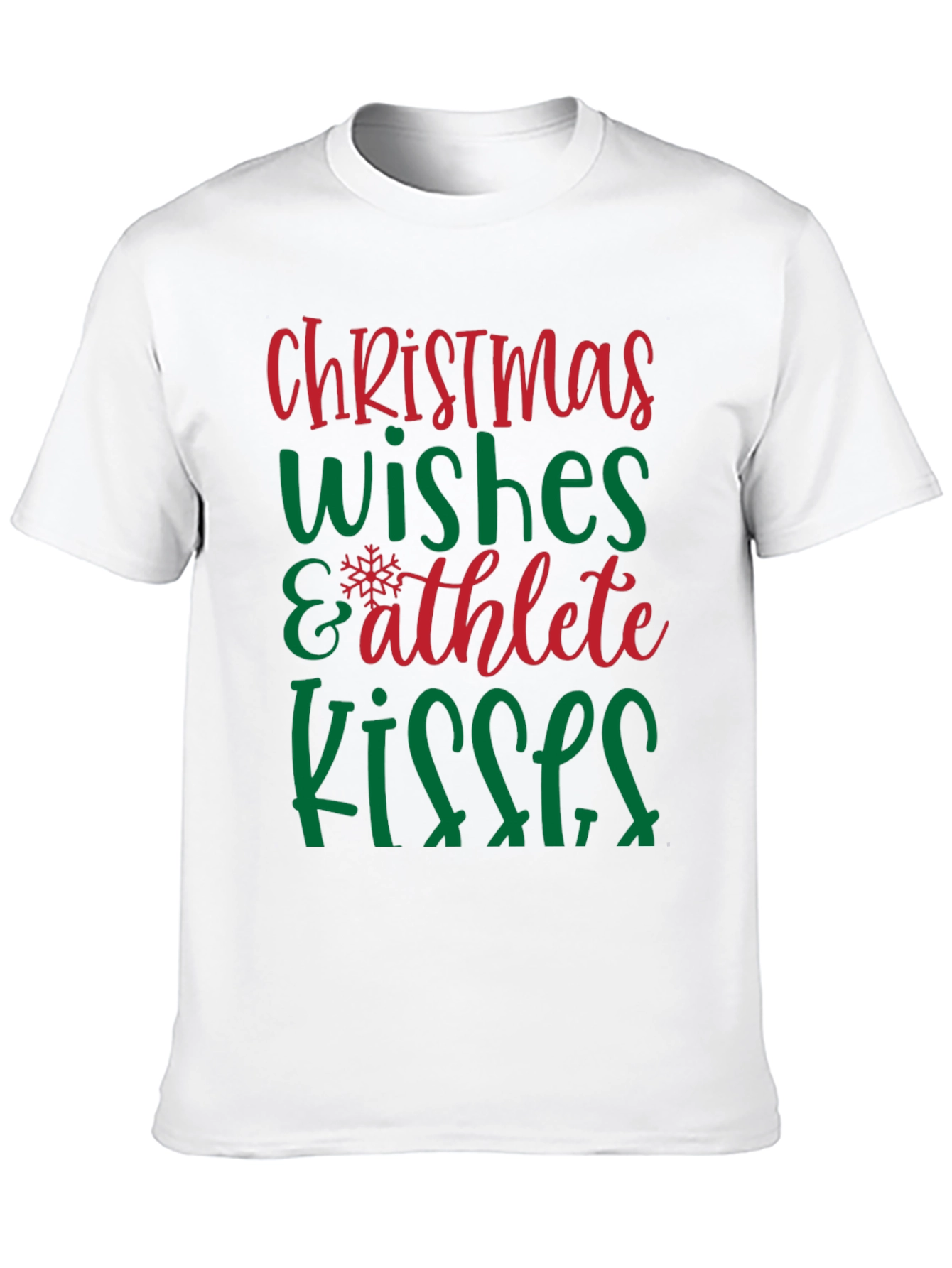 Christmas Wishes Athlete Kisses Graphic Tee