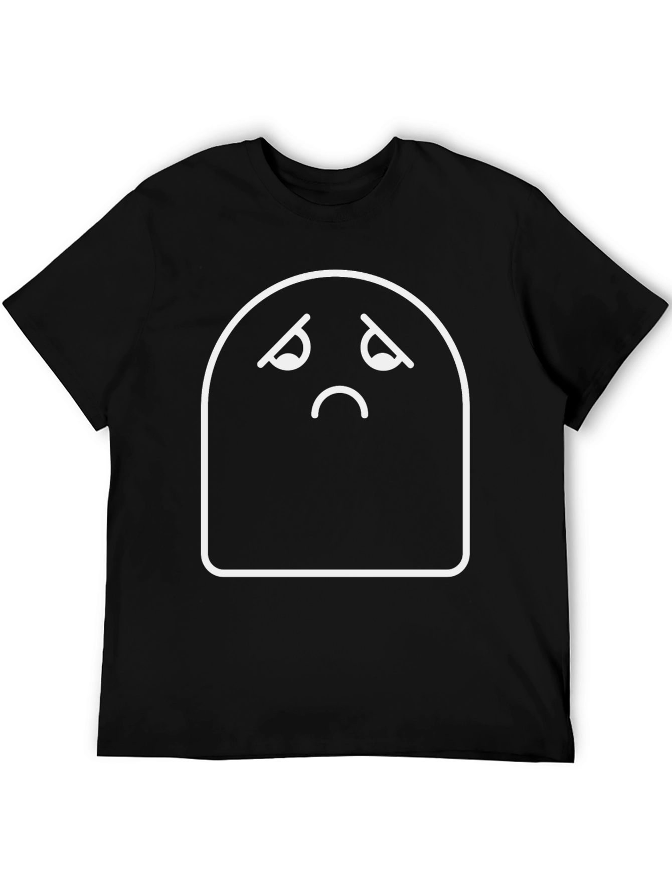 Sad Mood Graphic Tee - Comfort Black T-Shirt