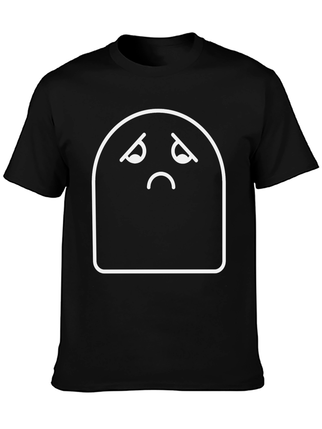 Sad Mood Graphic Tee - Comfort Black T-Shirt