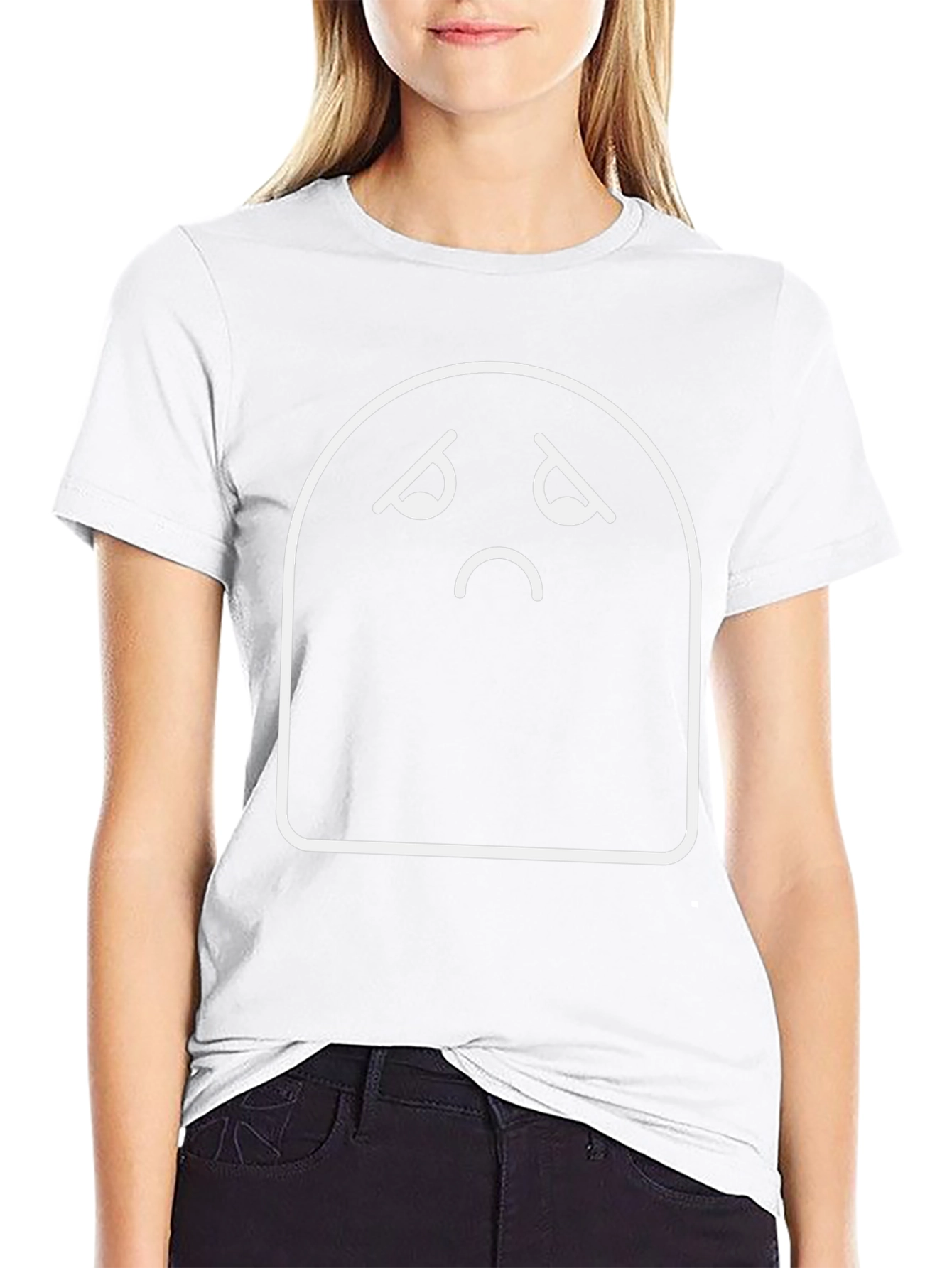 Sad Mood Graphic Tee - Comfort Black T-Shirt