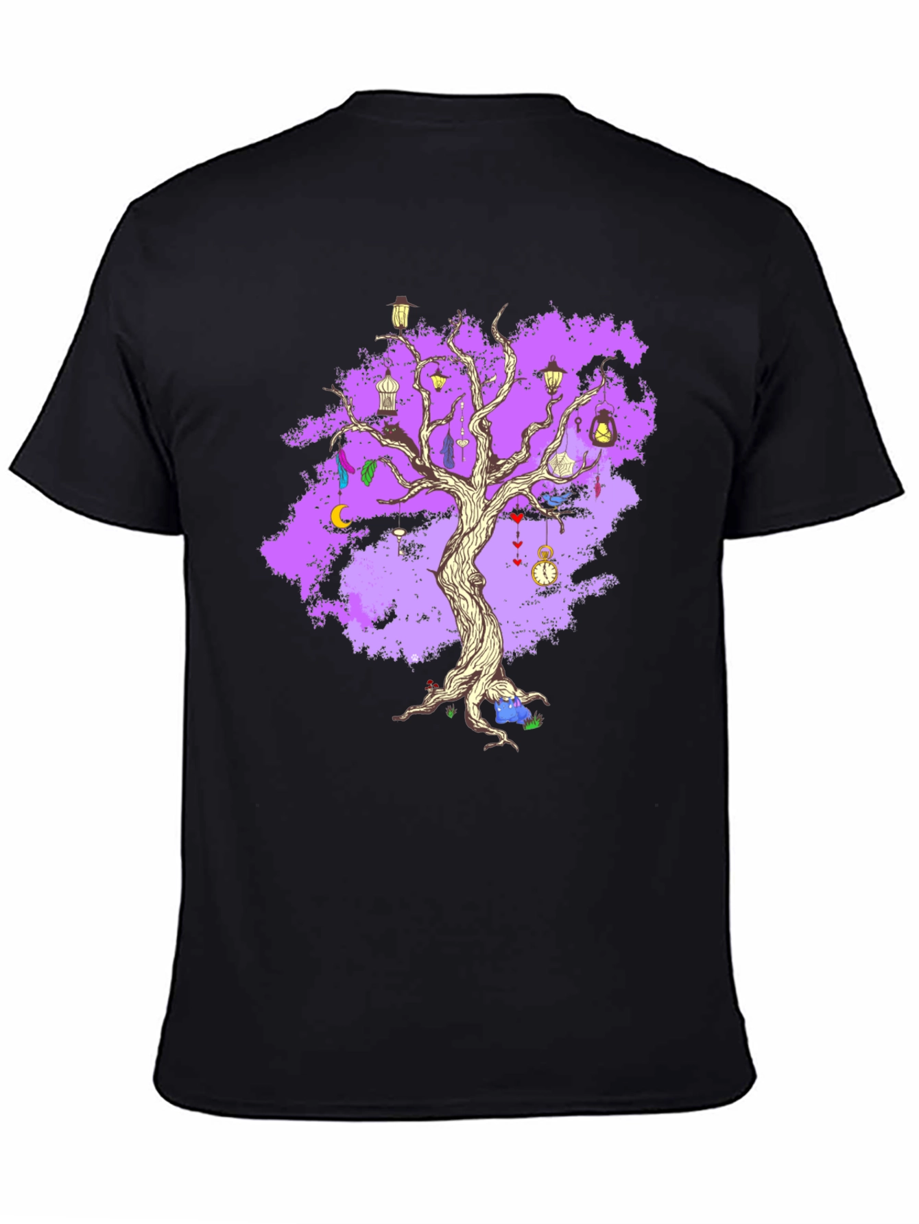 Enchanted Tree Graphic Tee - Unique Fantasy Design
