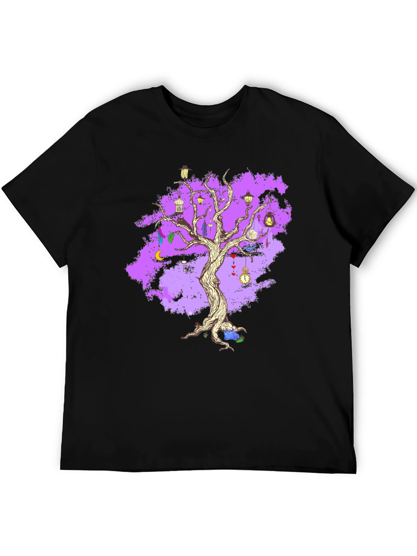 Enchanted Tree Graphic Tee - Unique Fantasy Design