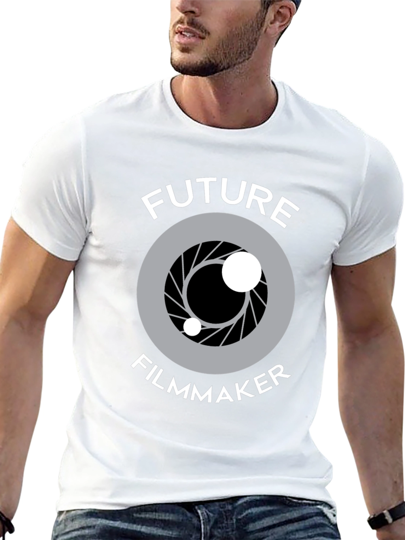 Future Filmmaker T-Shirt - Camera Lens Graphic Tee