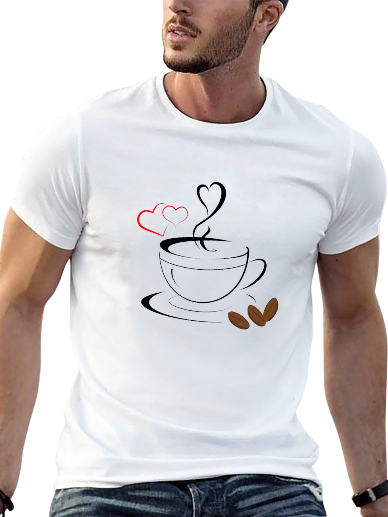 Coffee Love Graphic Tee - Black T-Shirt