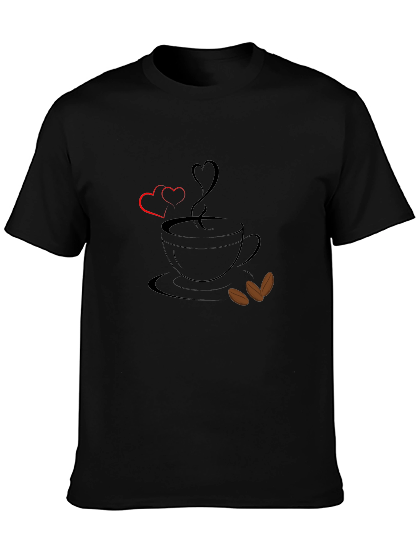 Coffee Love Graphic Tee - Black T-Shirt