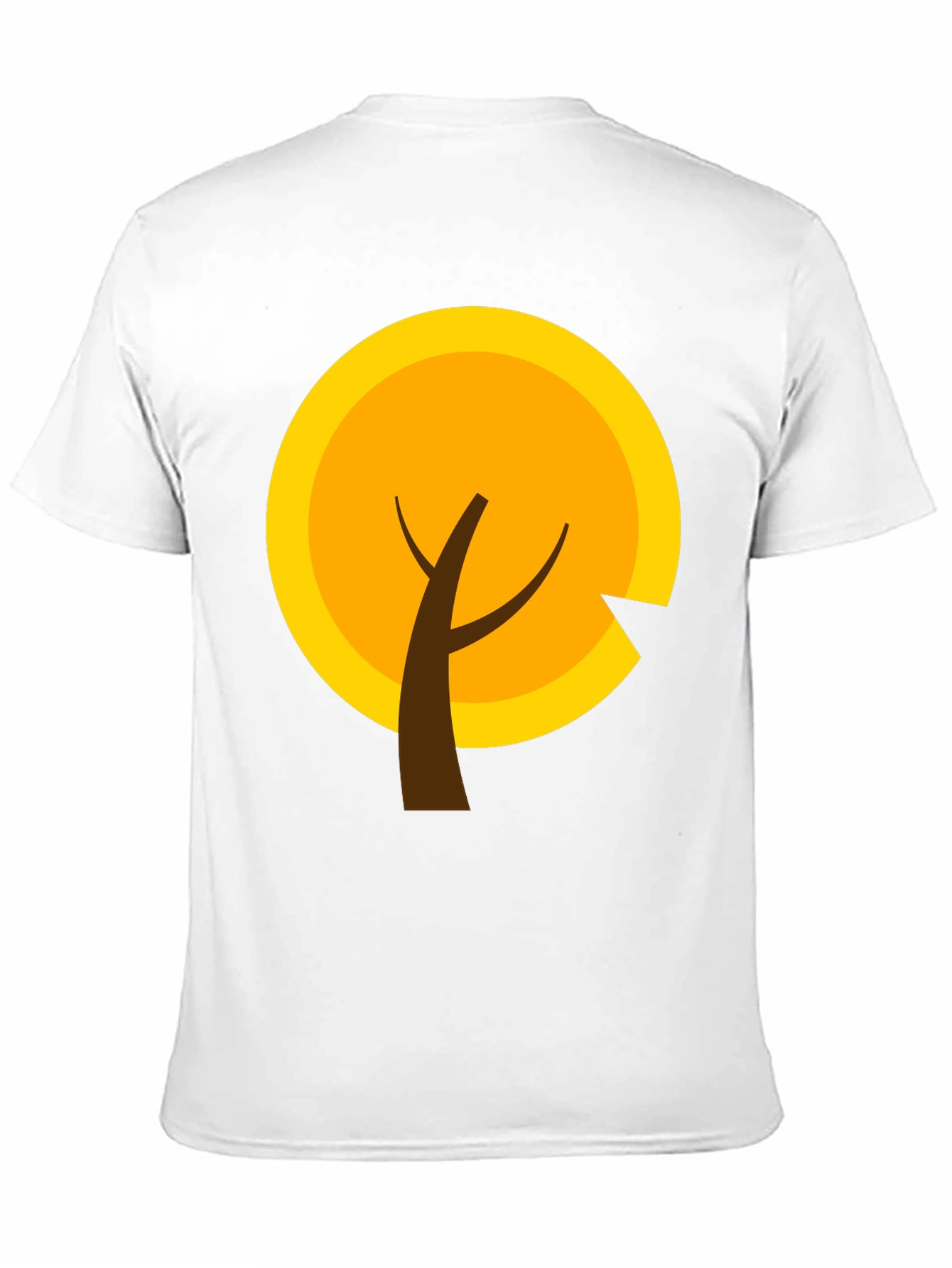 Modern Graphic Tee - Autumn Tree Design