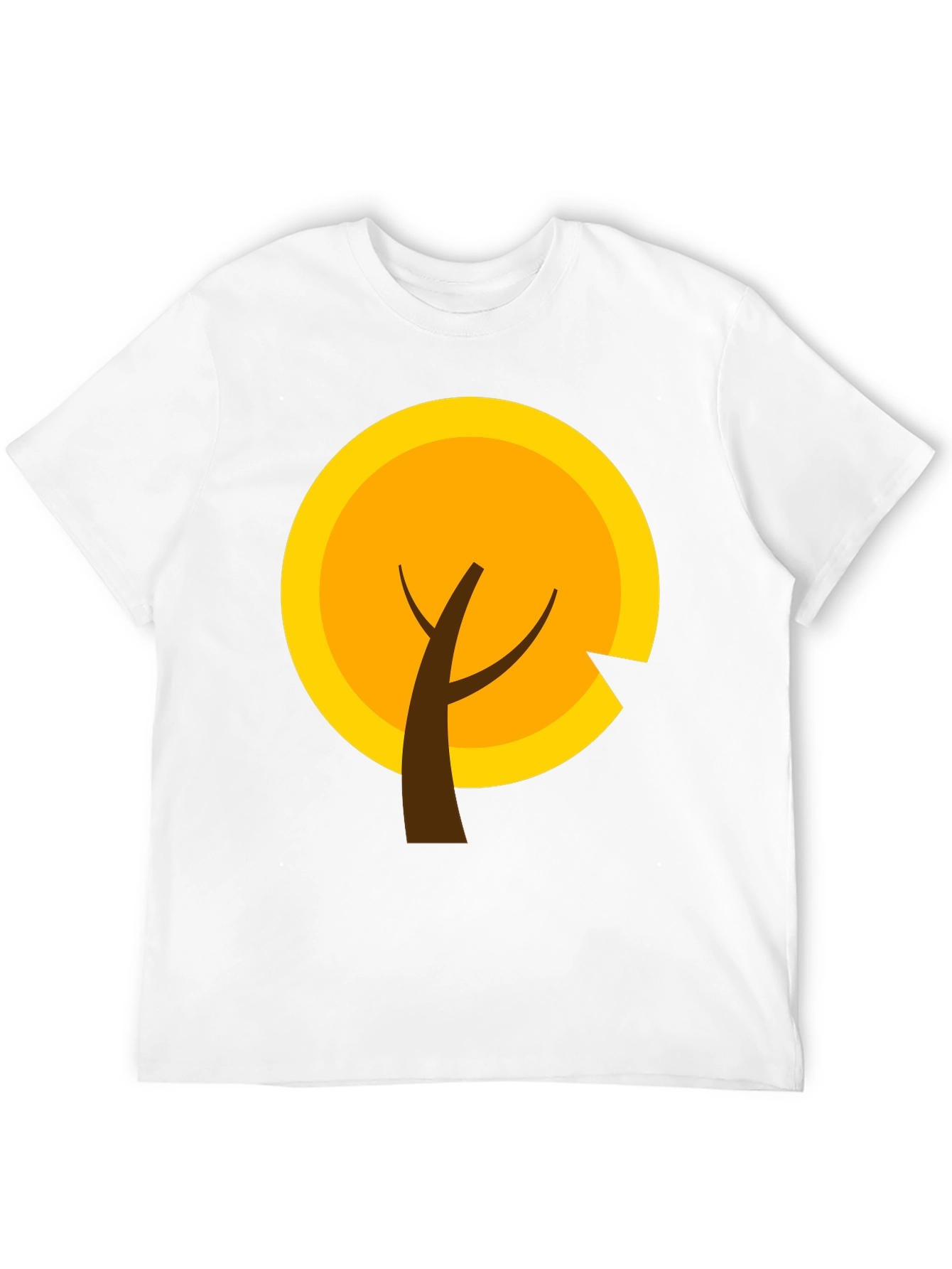 Modern Graphic Tee - Autumn Tree Design