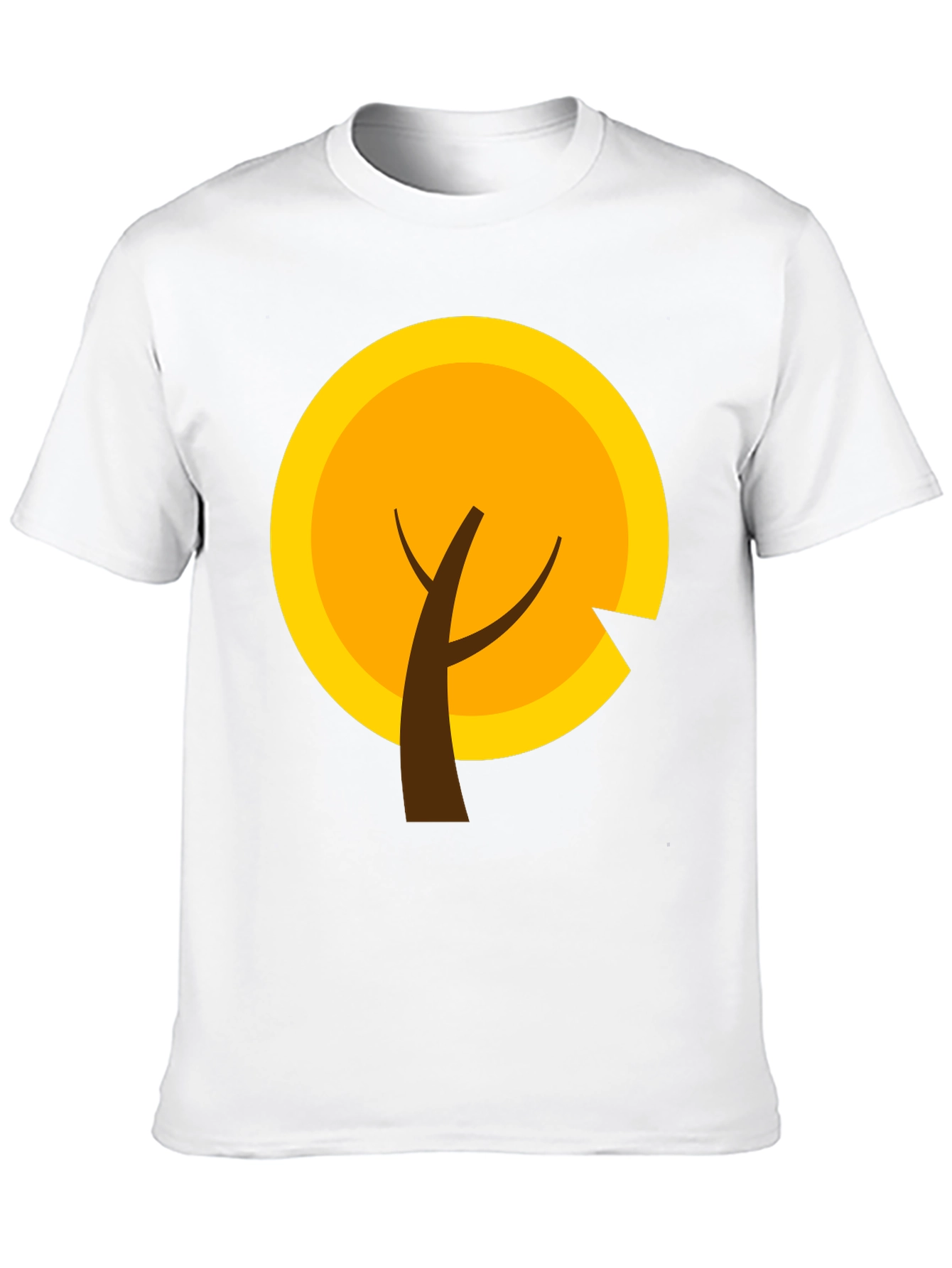 Modern Graphic Tee - Autumn Tree Design