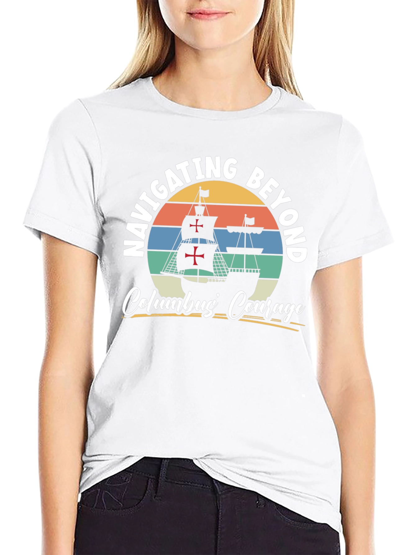 Navigating Beyond Columbus Courage Graphic Tee