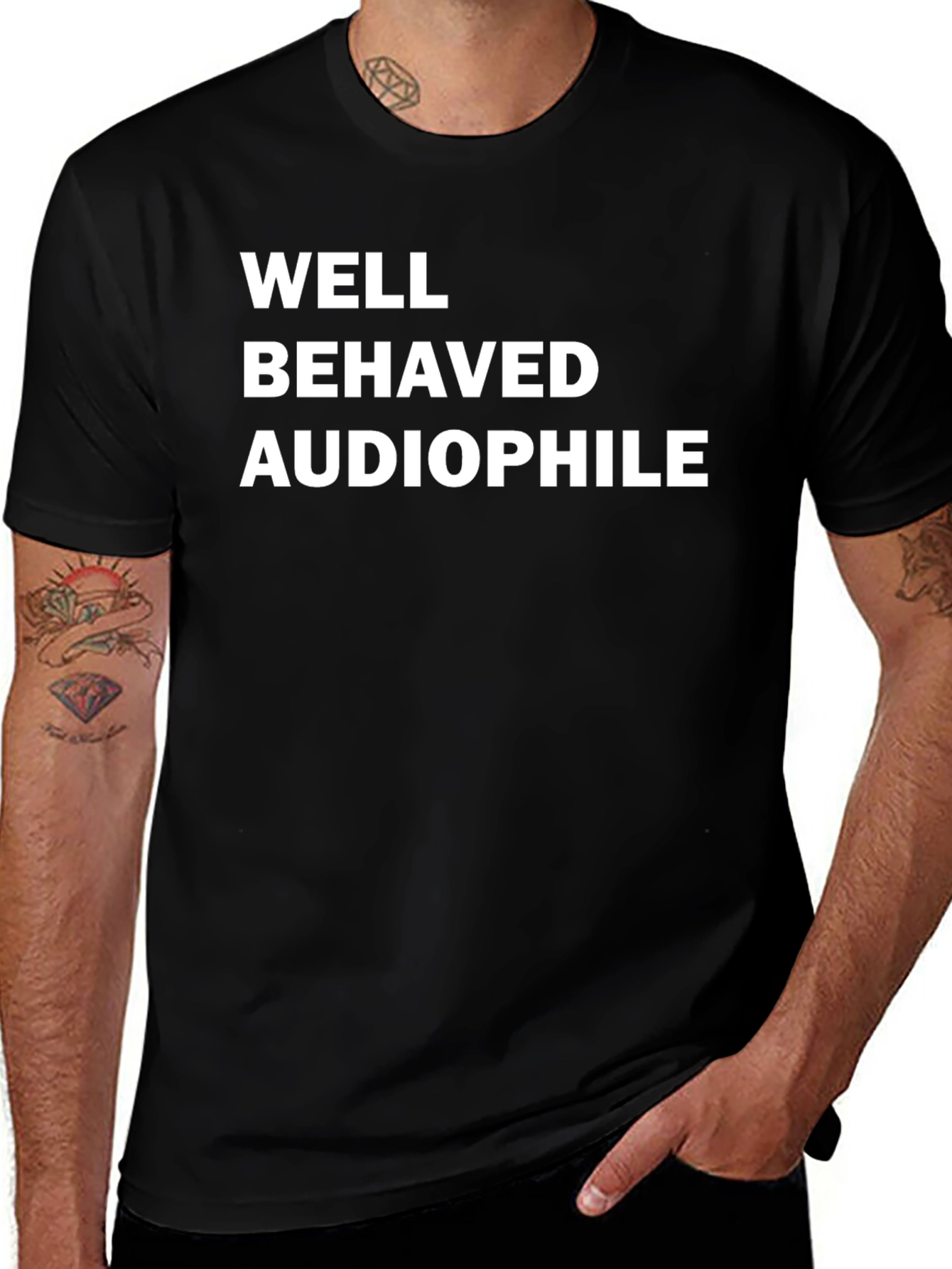 Well Behaved Audiophile T-Shirt - Black