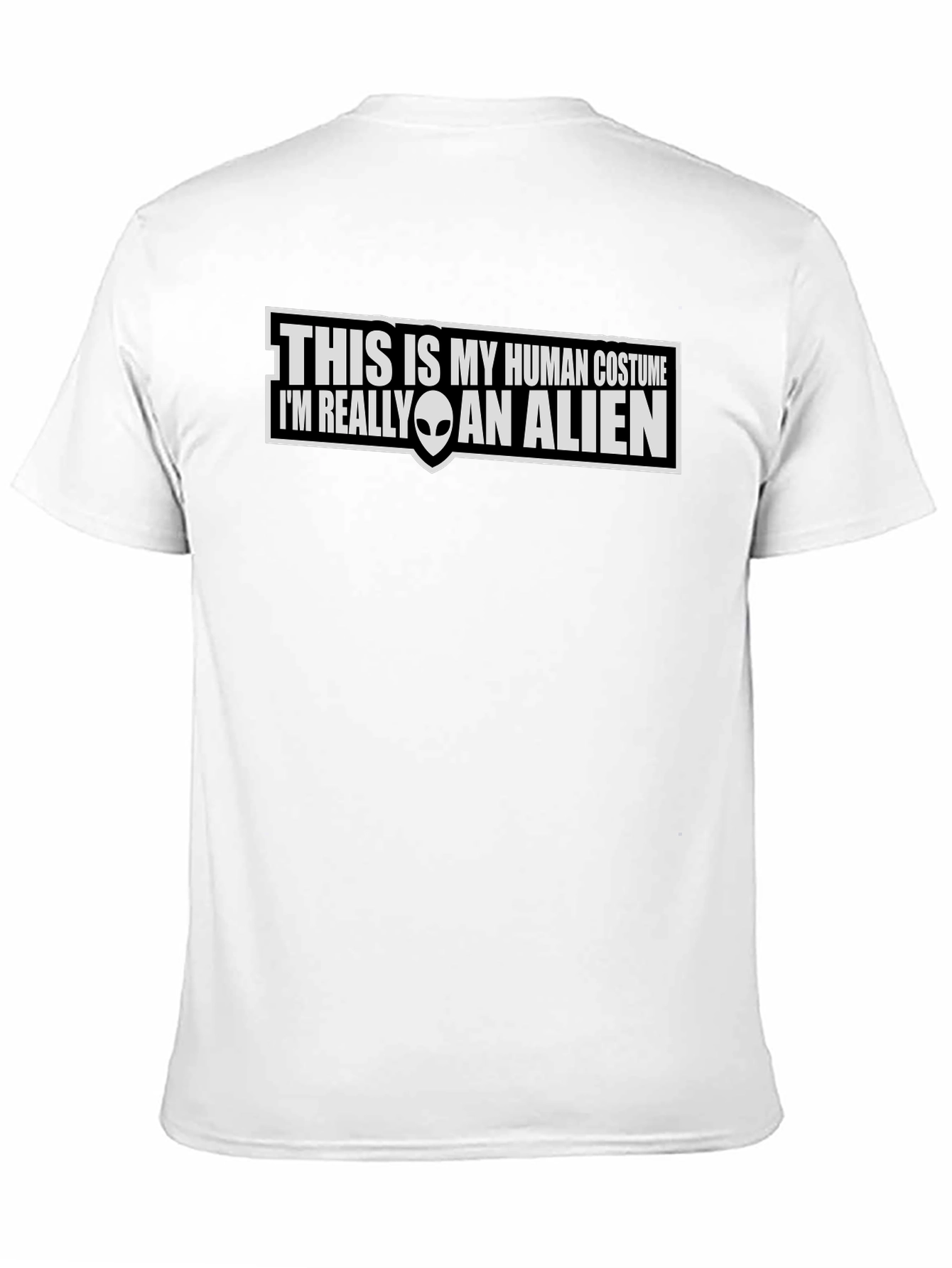 Human Costume Alien T-Shirt Funny Graphic Tee