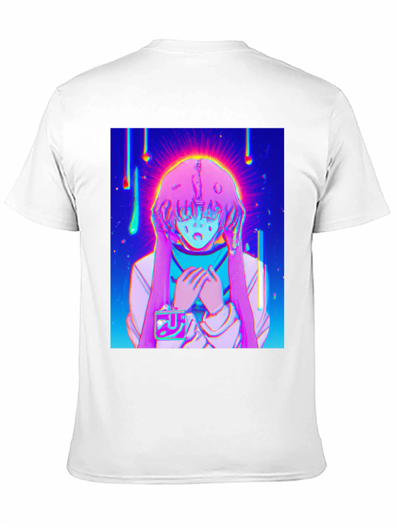 Anime Girl Graphic T-Shirt - Vivid Black Tee