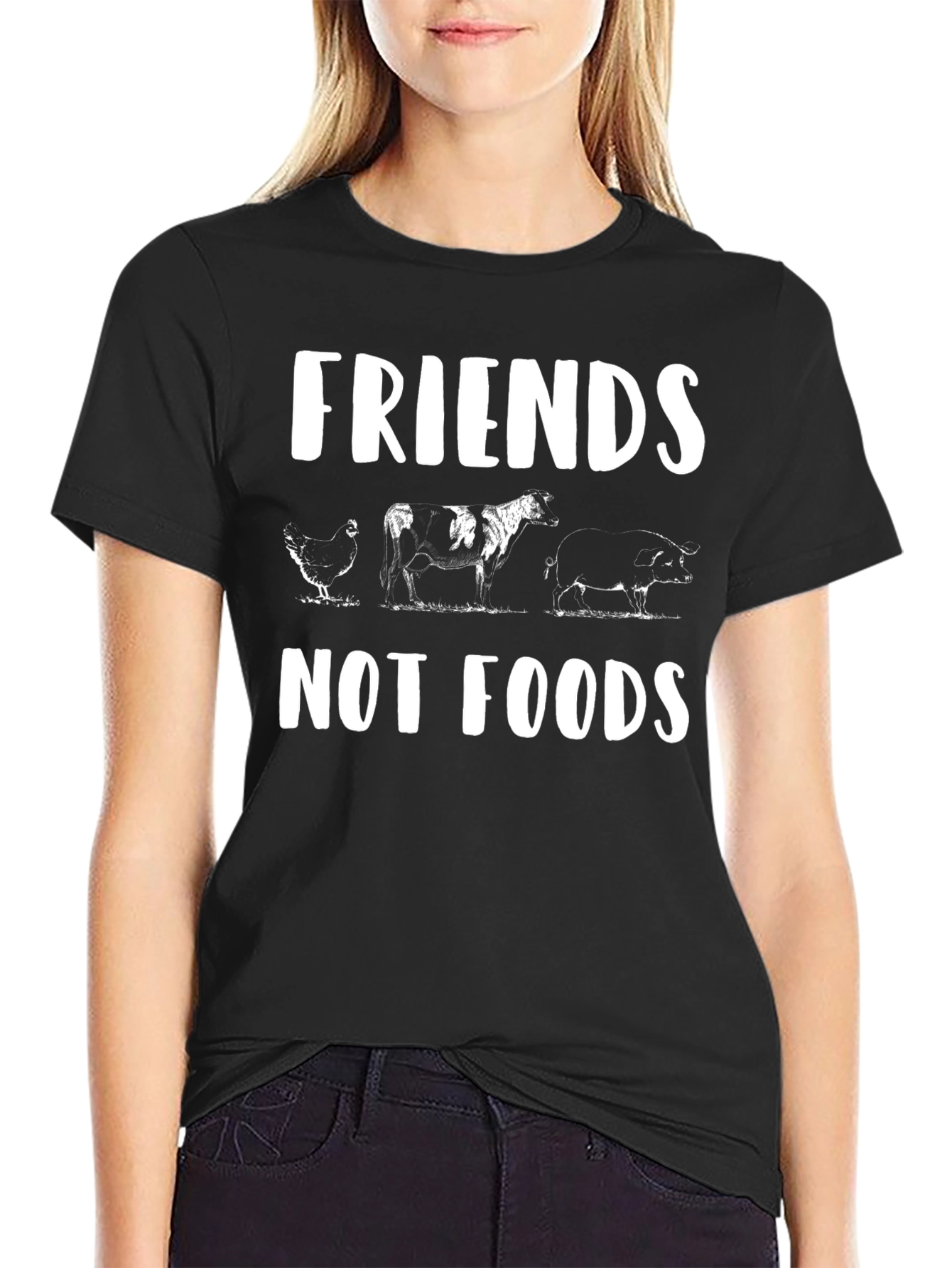 Friends Not Foods Vegan T-Shirt