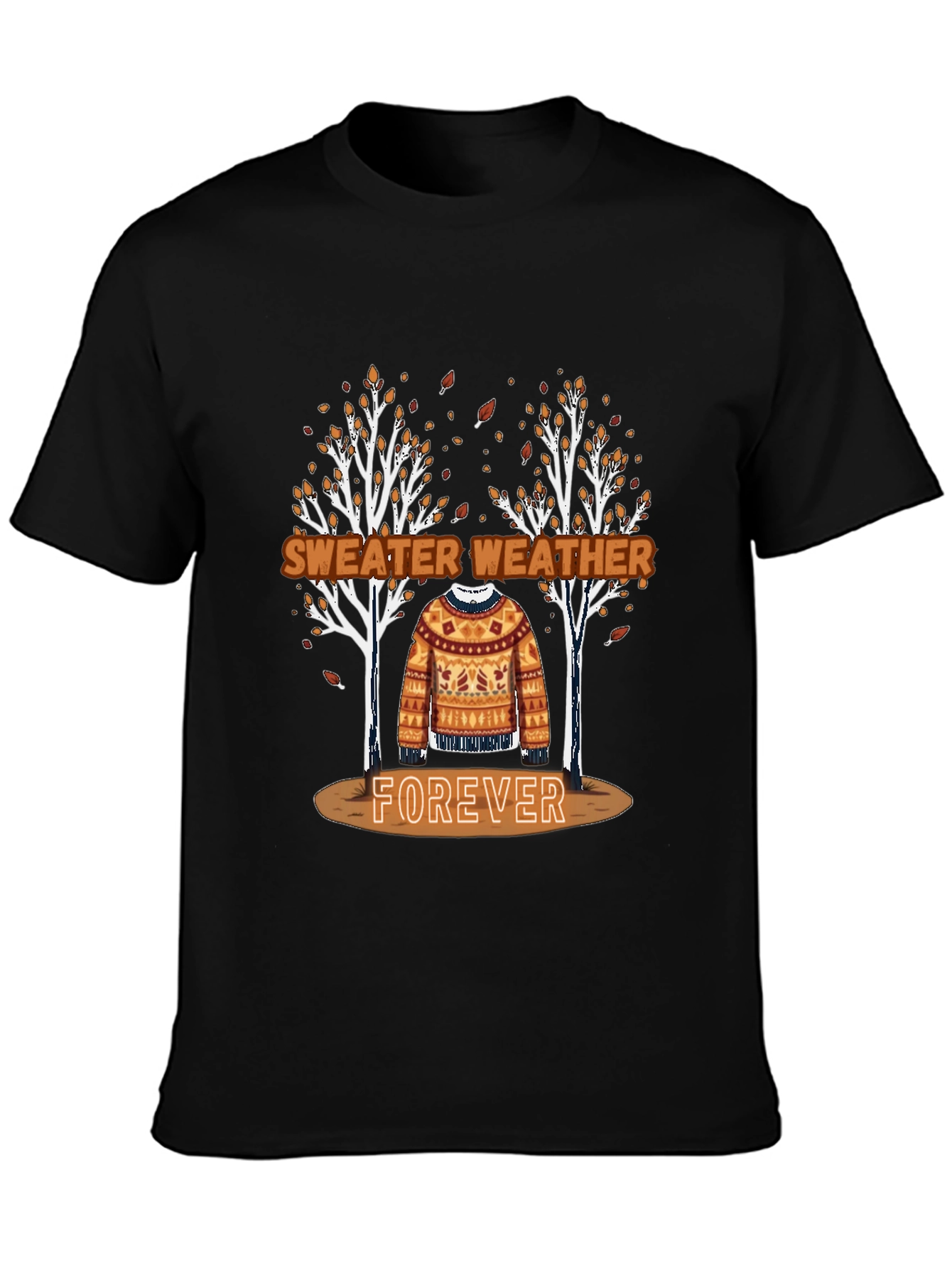 Sweater Weather Forever Tee - Autumn Aesthetic Shirt