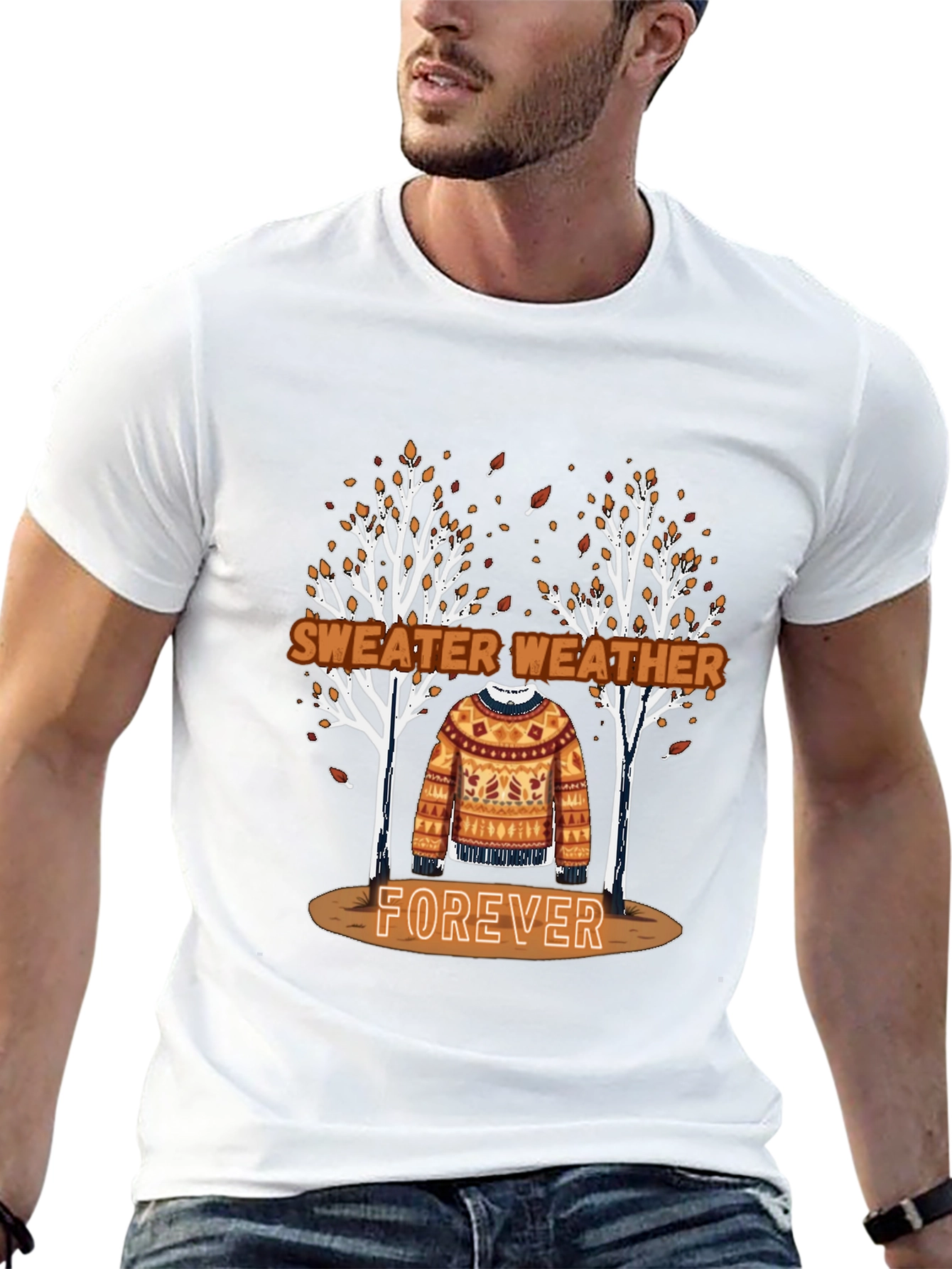 Sweater Weather Forever Tee - Autumn Aesthetic Shirt