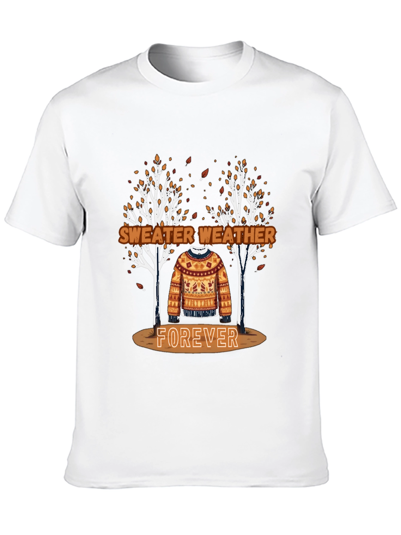 Sweater Weather Forever Tee - Autumn Aesthetic Shirt