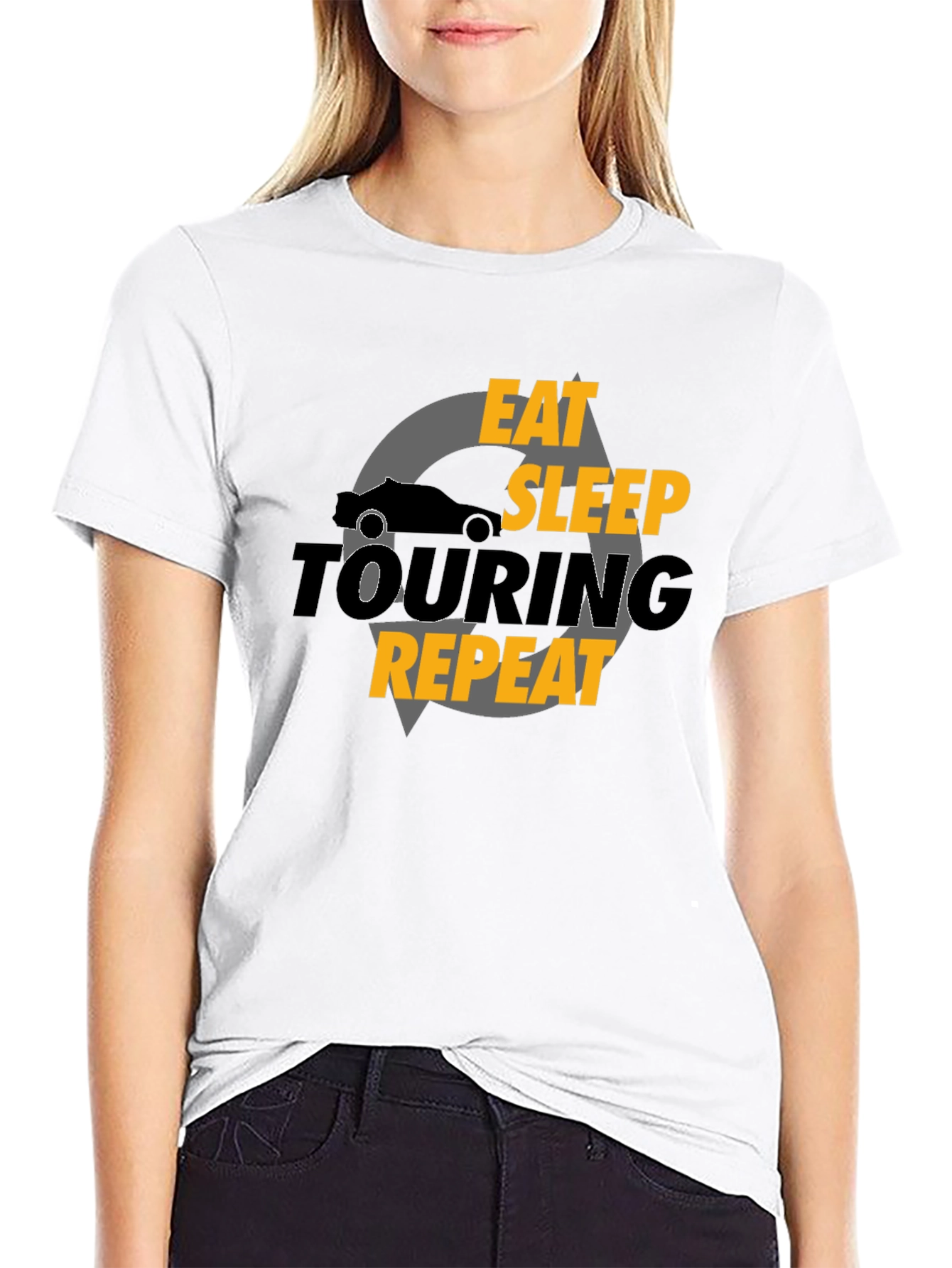 Eat Sleep Touring Repeat Graphic T-Shirt