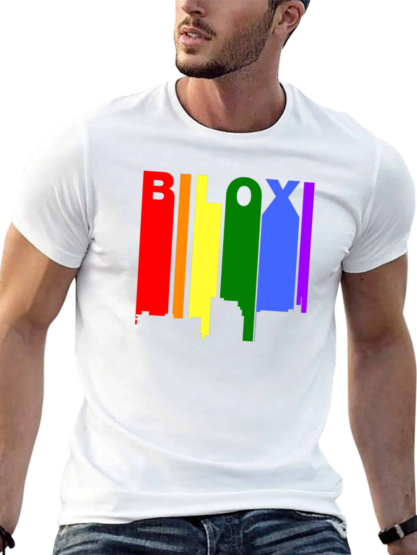 Biloxi Pride Skyline Black T-Shirt