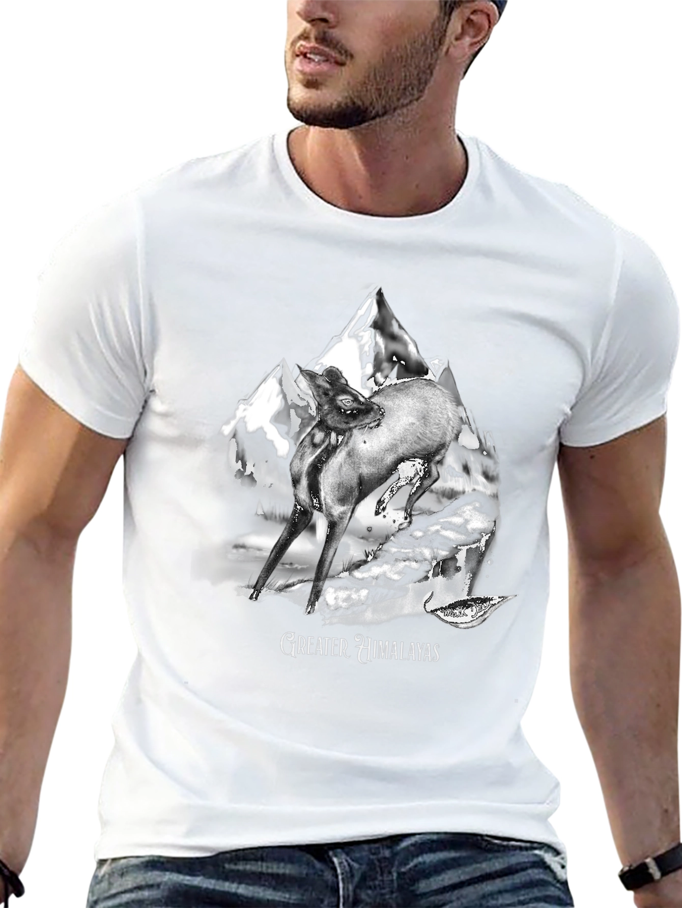Greater Himalayas Graphic Tee - Black