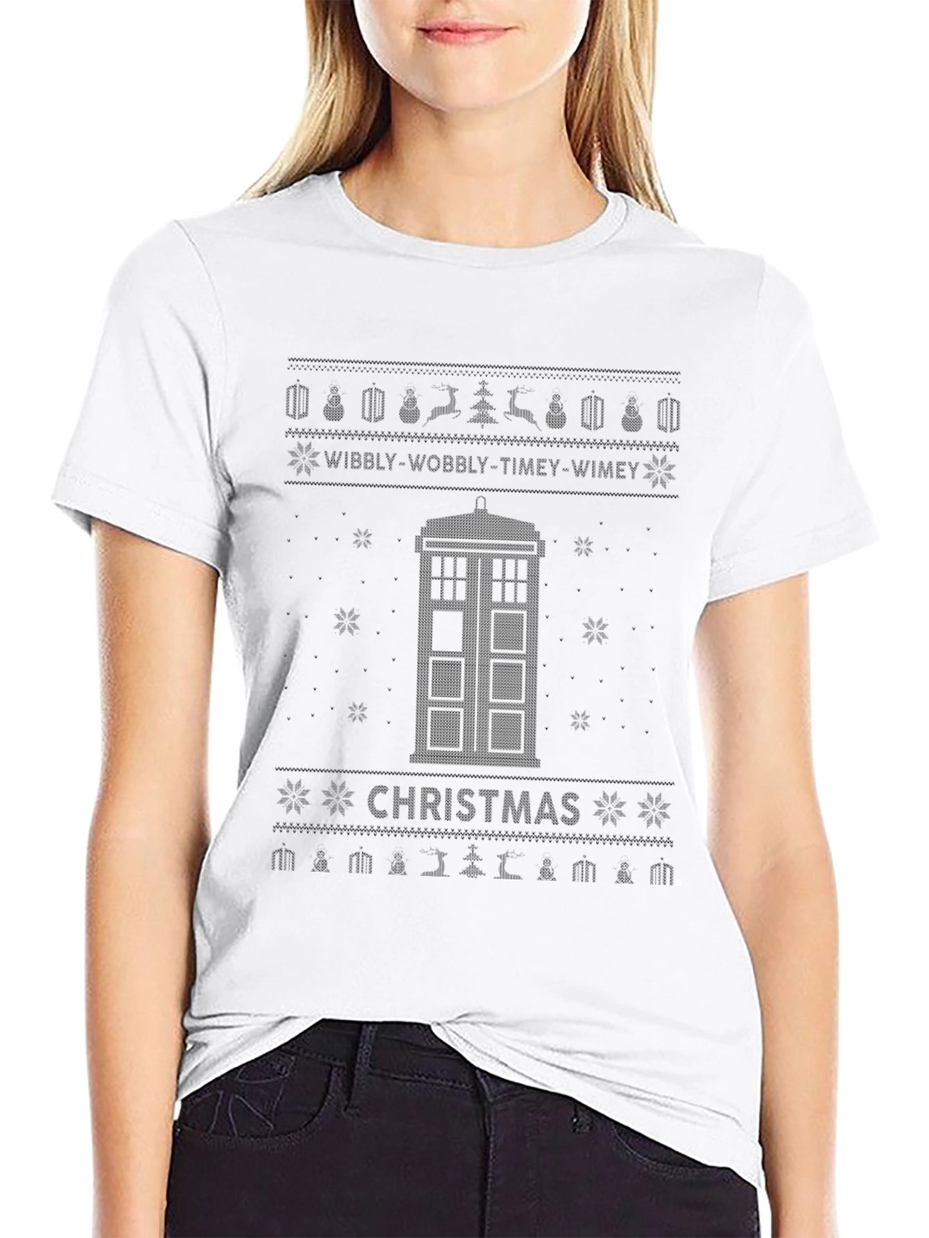 Doctor Who Christmas TARDIS Holiday Sweater Shirt