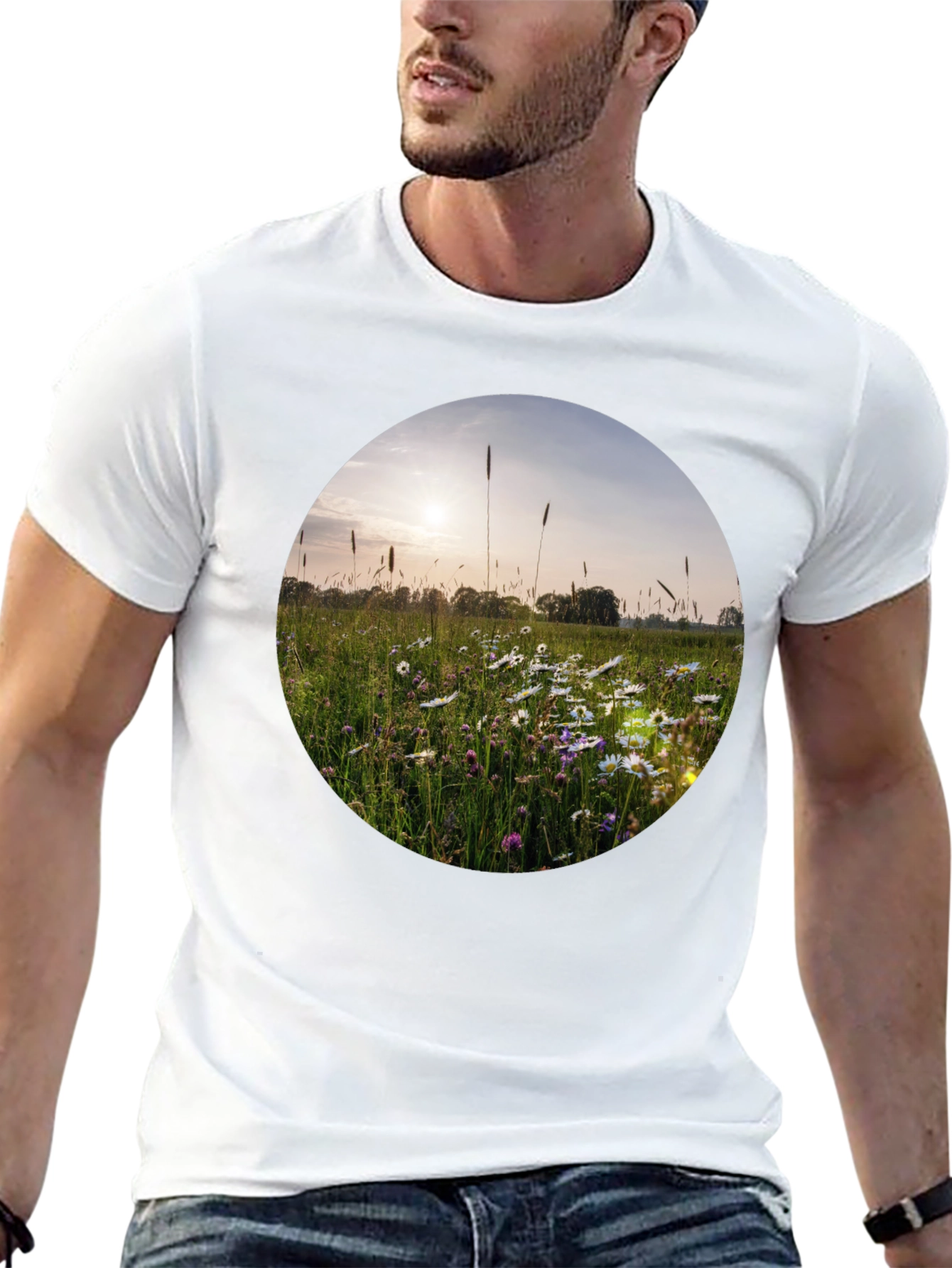 Field of Daisies Graphic Tee